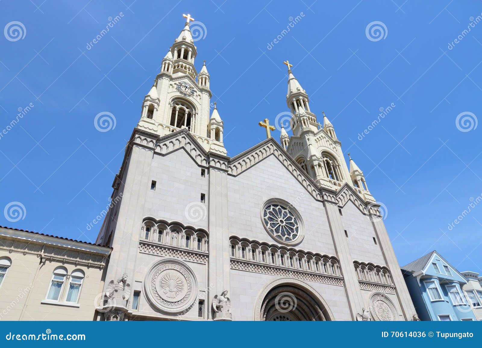 San Francisco Church Stock Photo Image Of City United 70614036