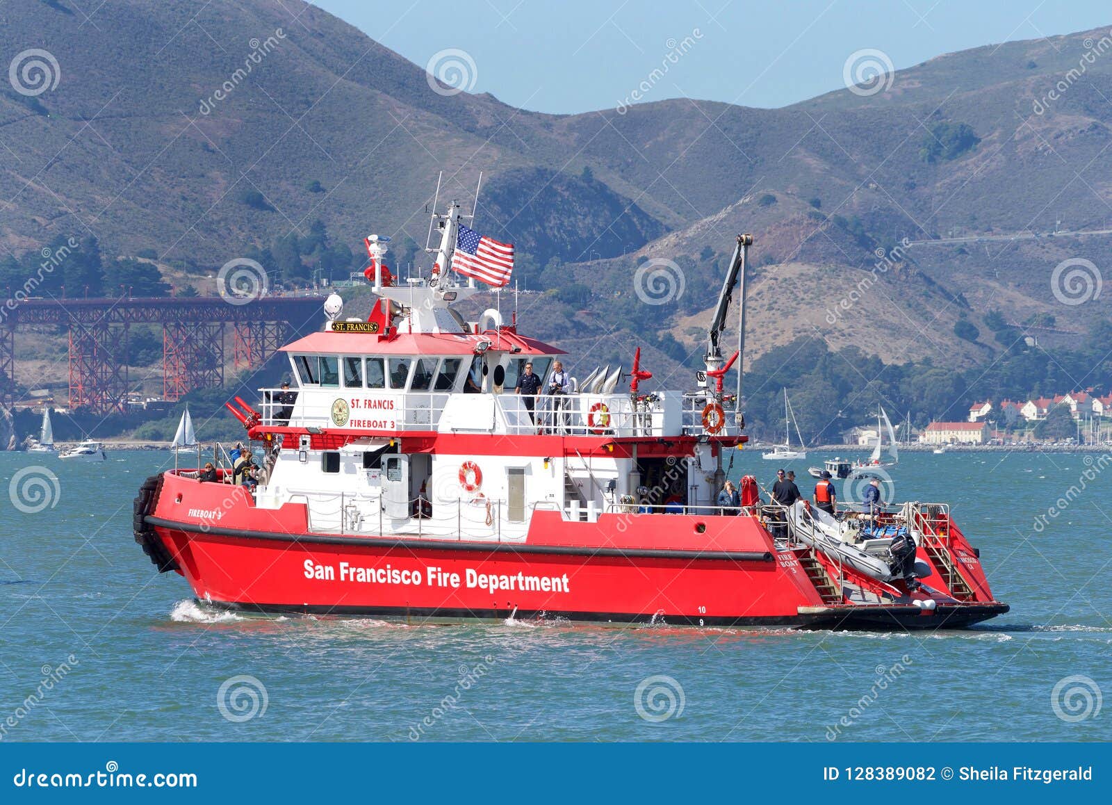 Fire Boat California San Francisco Fire Department the Phoenix Fireboat Marine