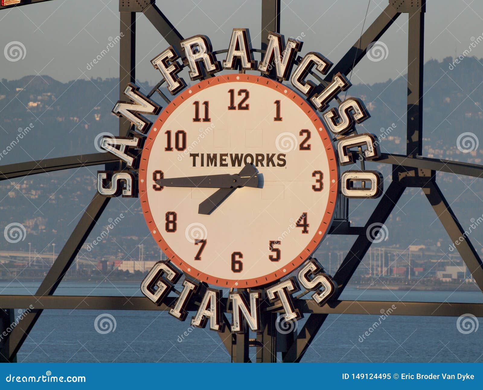 San Francisco Giants Scoreboard Clock by TimeWorks Editorial Image - Image  of outdoor, ballpark: 149124495