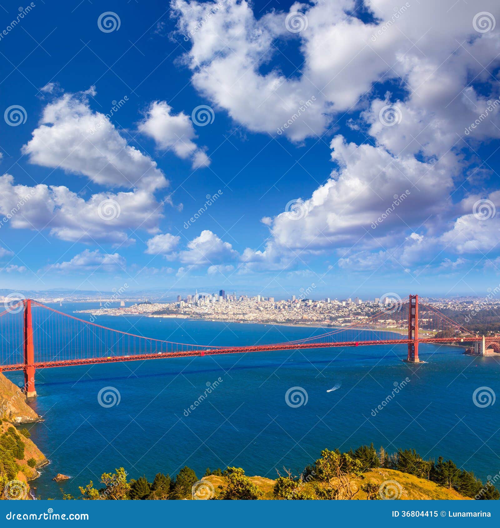 san francisco golden gate bridge marin headlands california