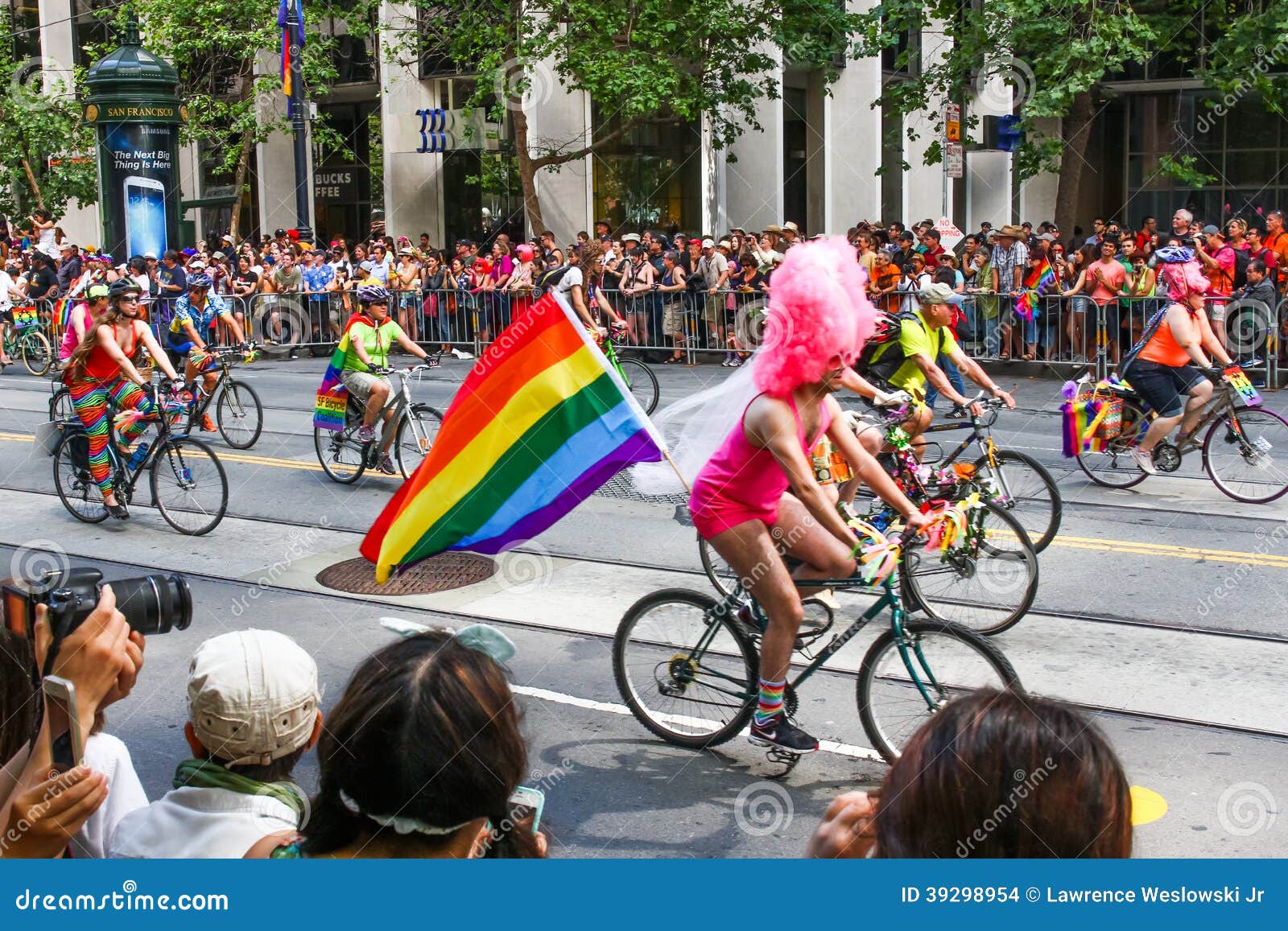 San Francisco Pride Parade Dykes on Bikes and Bicycles Editorial