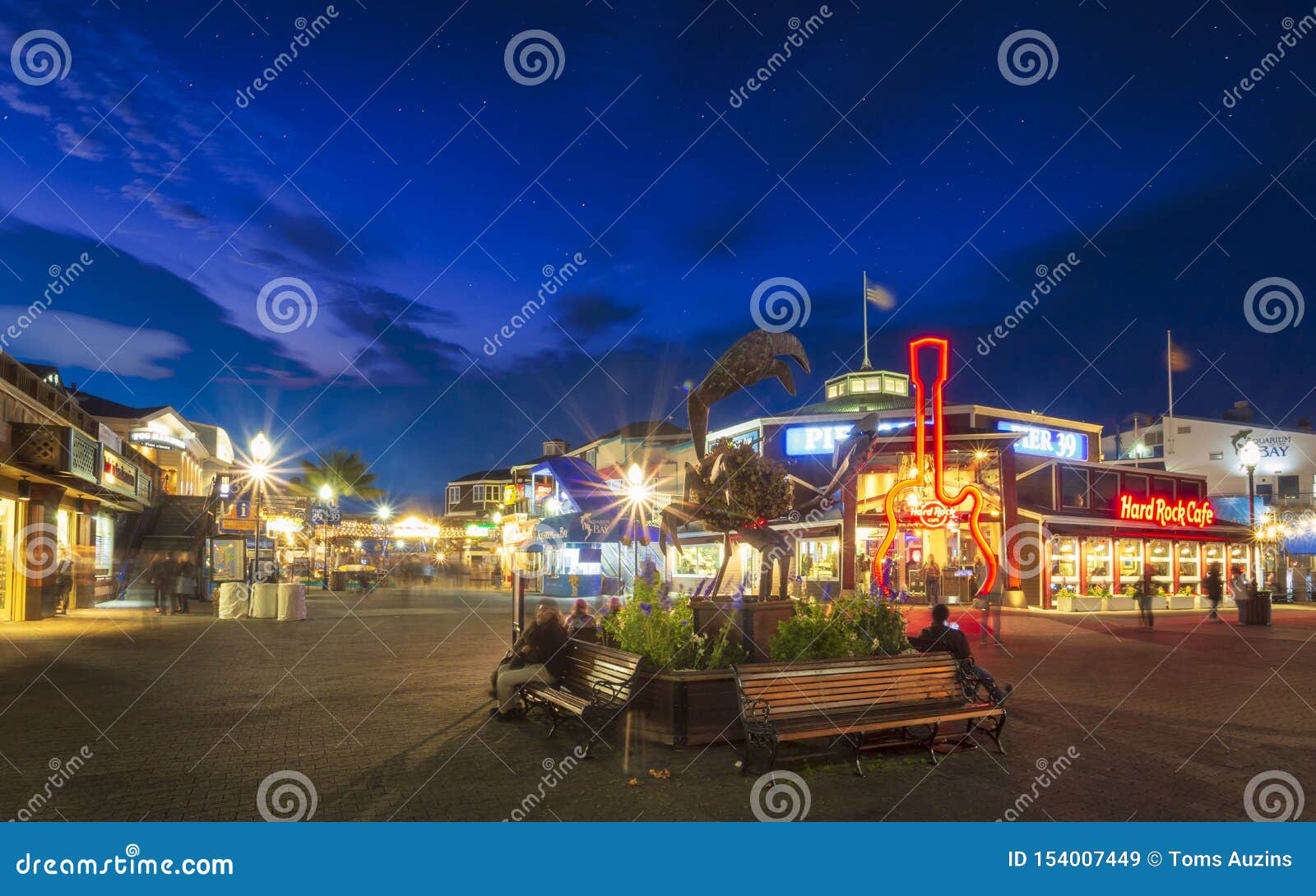 Pier 39 at Fisherman`s Wharf in San Francisco Editorial