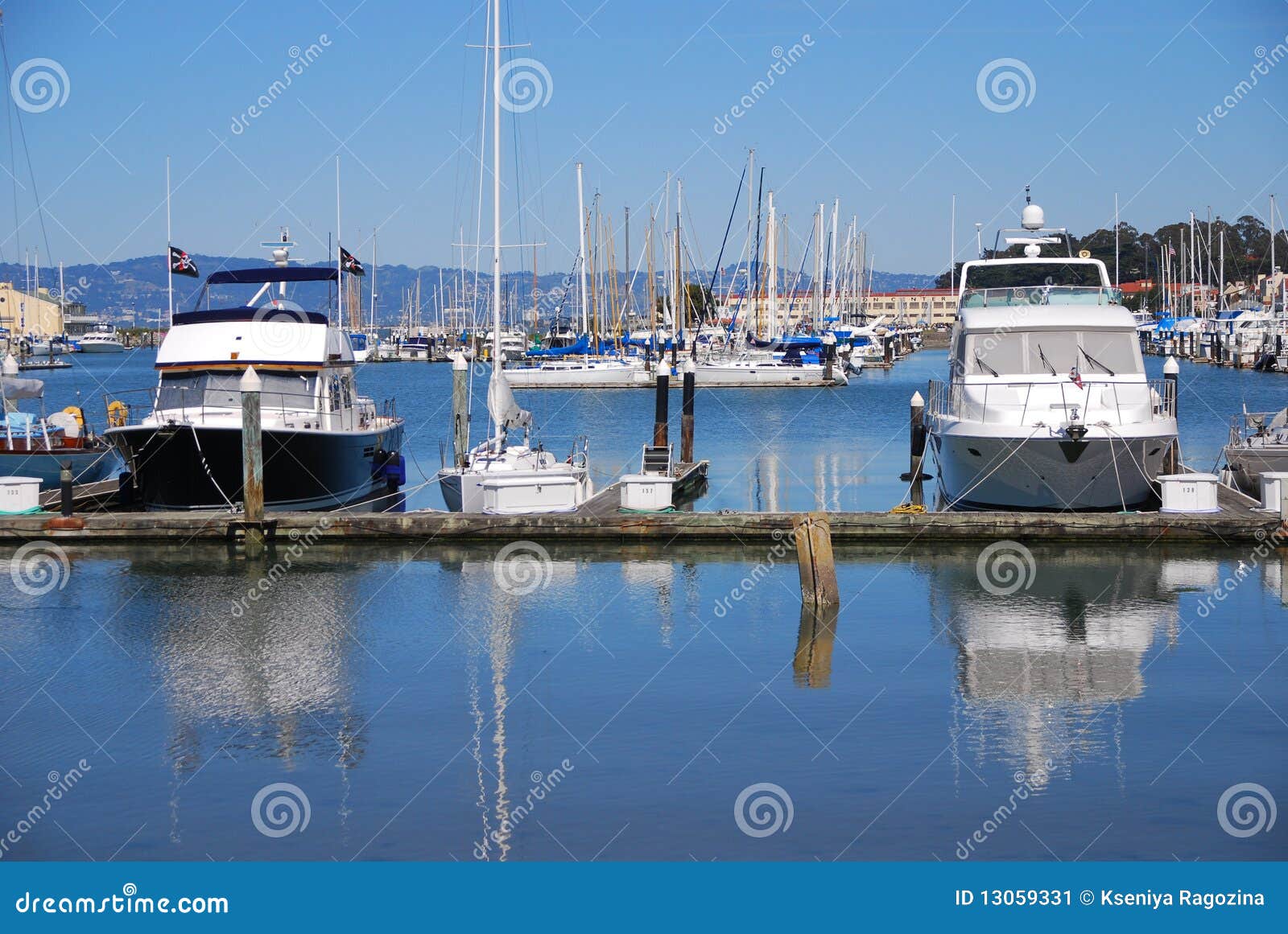 San Francisco Yacht Club stock image. Image of restful - 13059331