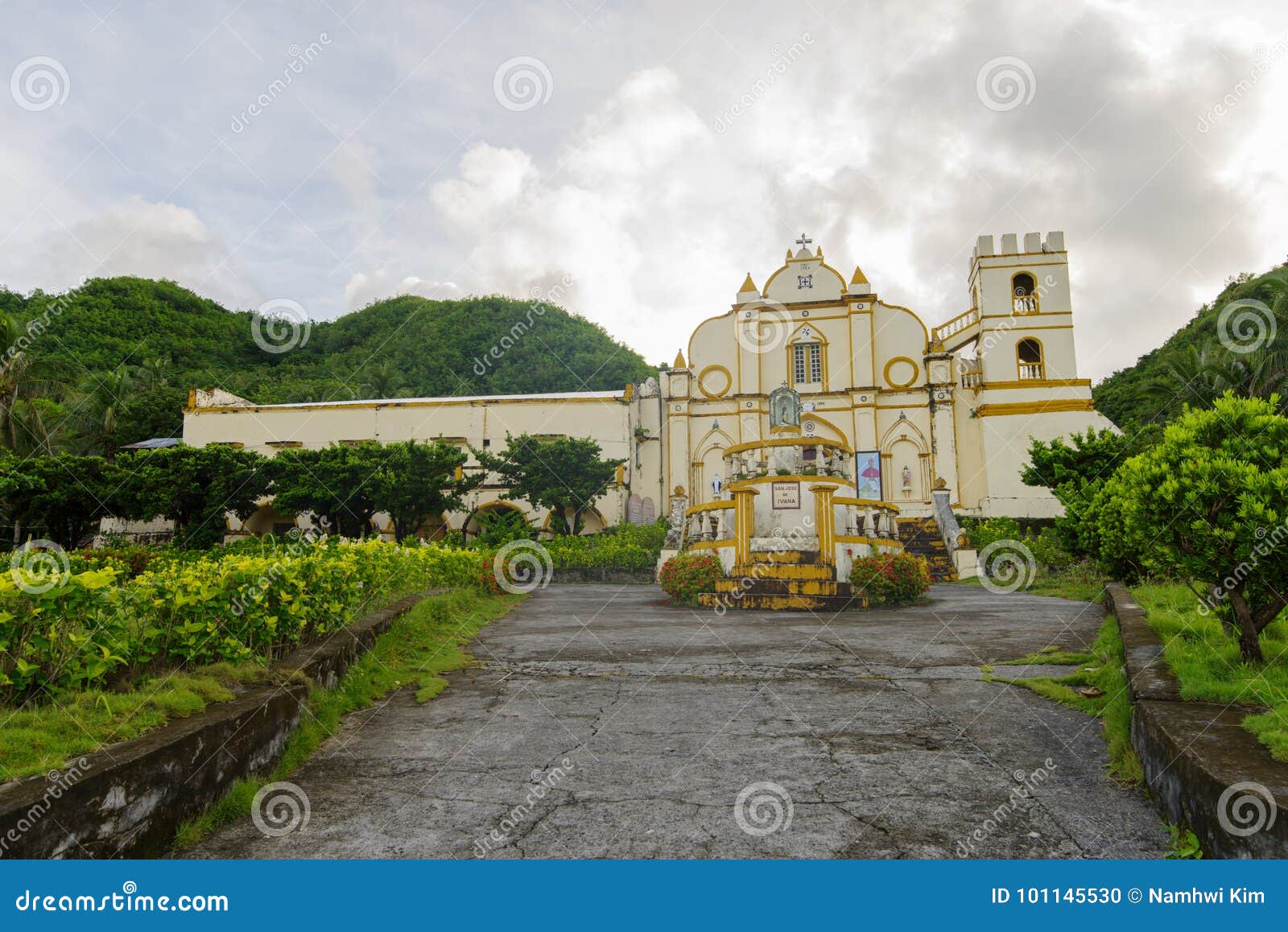 san jose de obrero church view from road, batanes