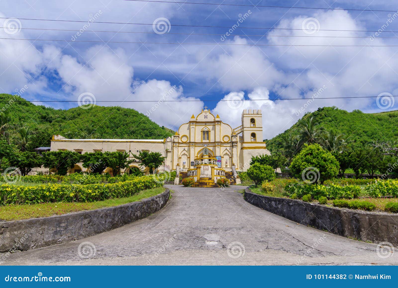 san jose de obrero church view from road, batanes