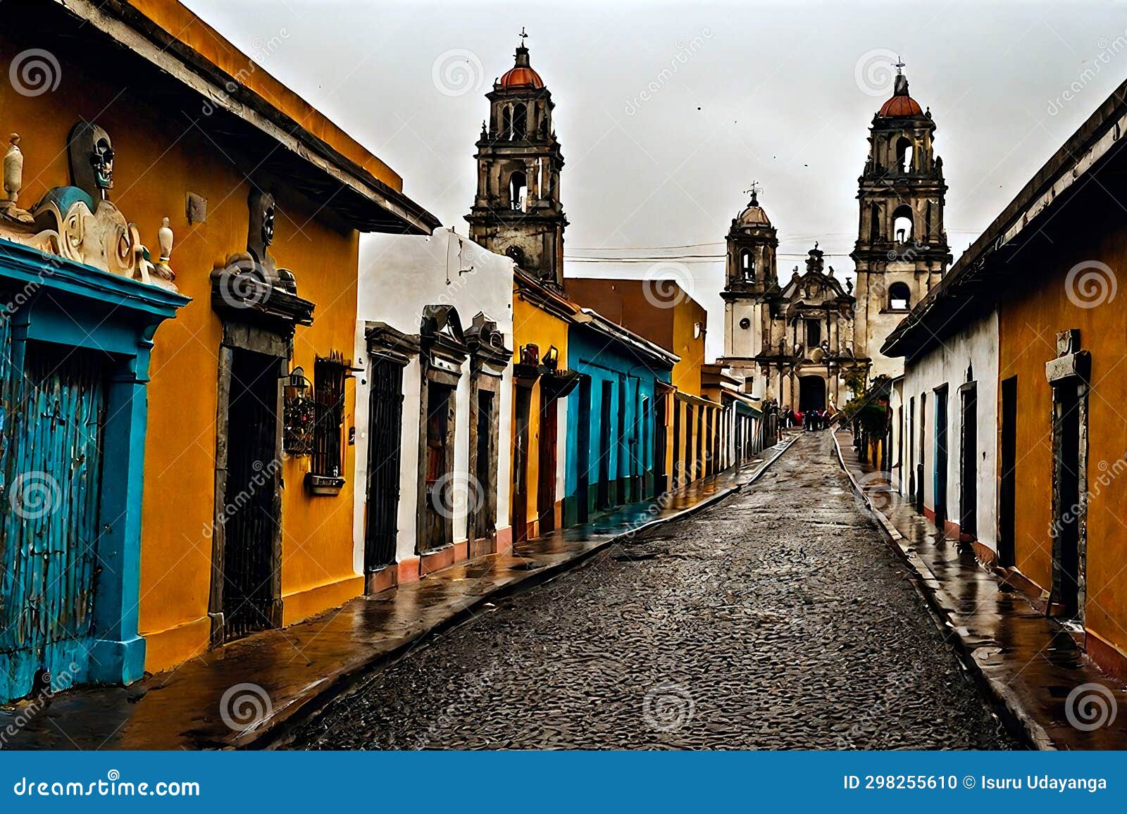 san jose del pacifico streets. cinematic charm of an old mexican city
