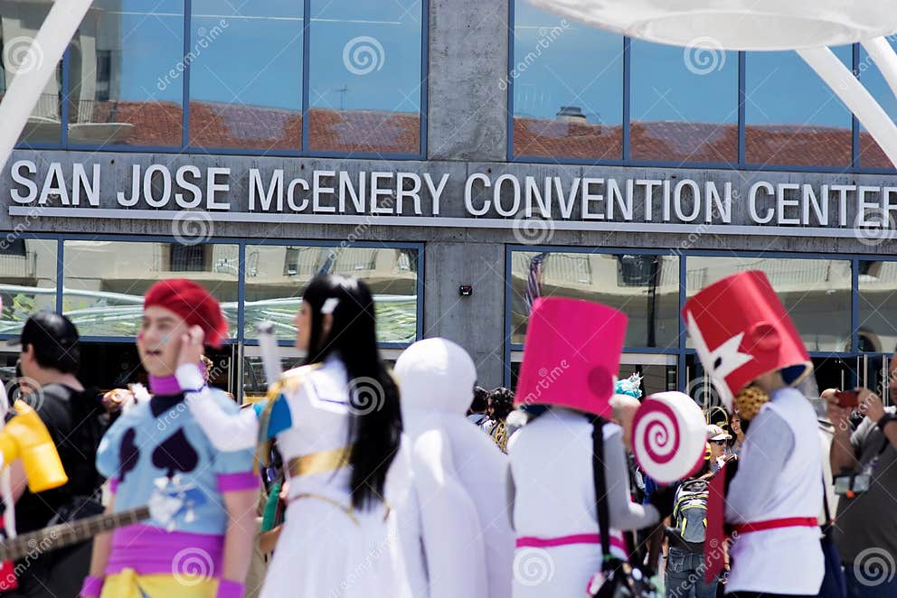 San Jose McEnery Convention Center during Fanime Editorial Stock Image