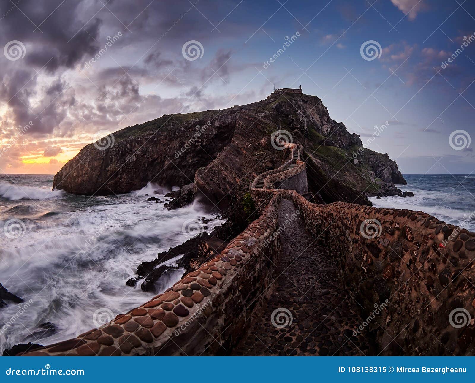 san juan de gaztelugatxe, old church dedicated to john the baptis, spain