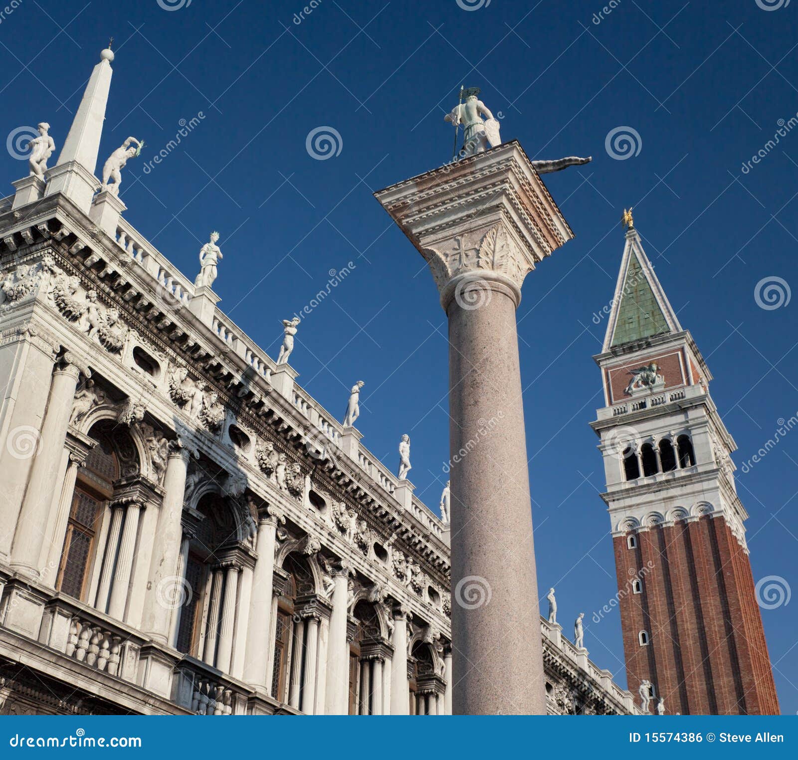 san marco and campanile in venice - italy