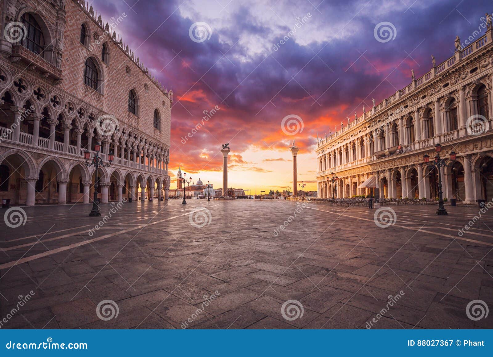 San Marco Square In Venice Italy Stock Image Image Of