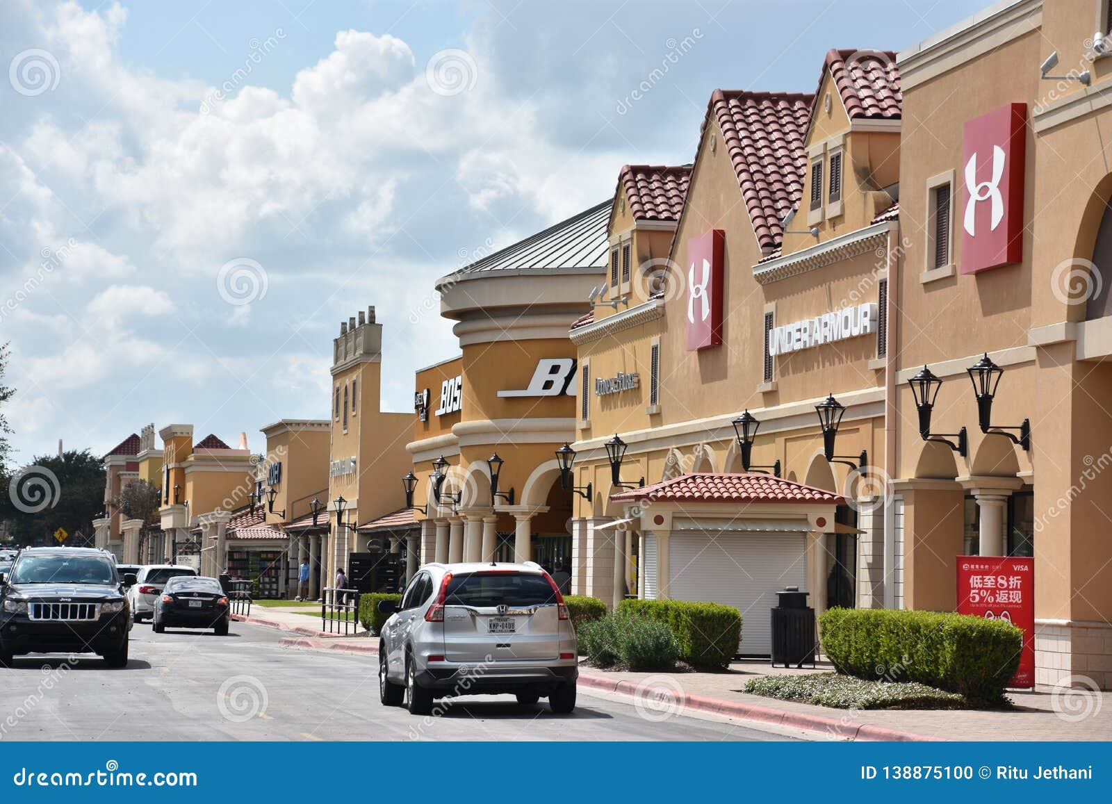 San Marcos Premium Outlets En Tejas Imagen editorial Imagen de marca
