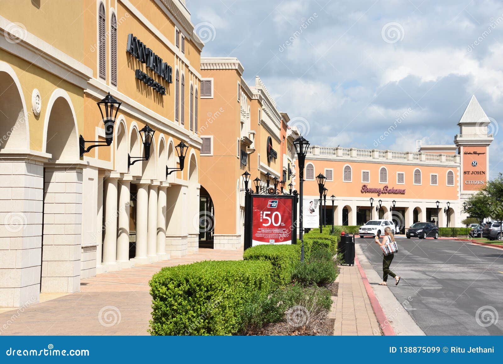 San Marcos Premium Outlets in Texas Editorial Stock Image Image of