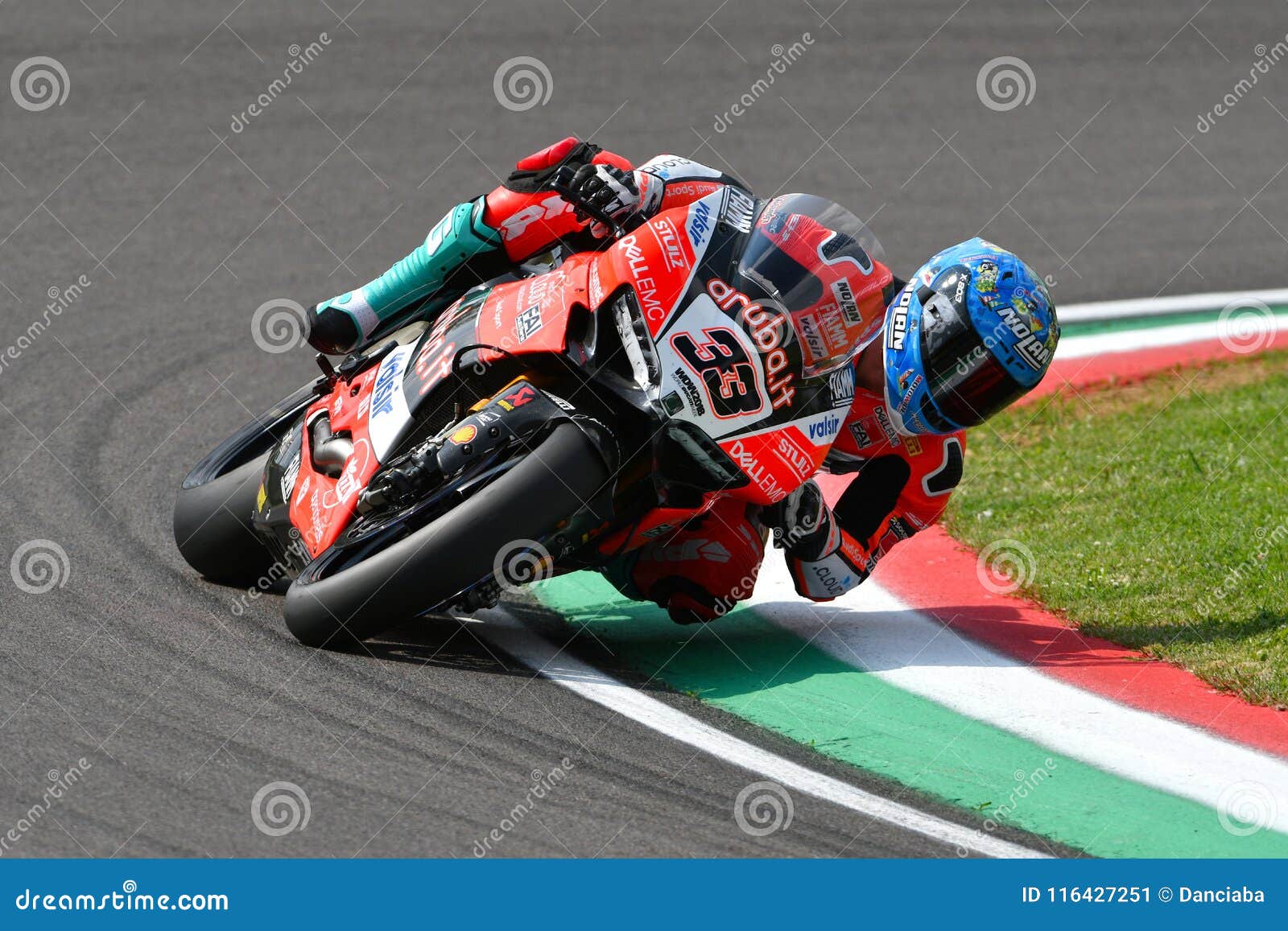 San Marino Italy May 11 18 Marco Melandri Ita Ducati Panigale R Aruba It Racing Ducati Team In Action Editorial Photo Image Of Italy Ducati