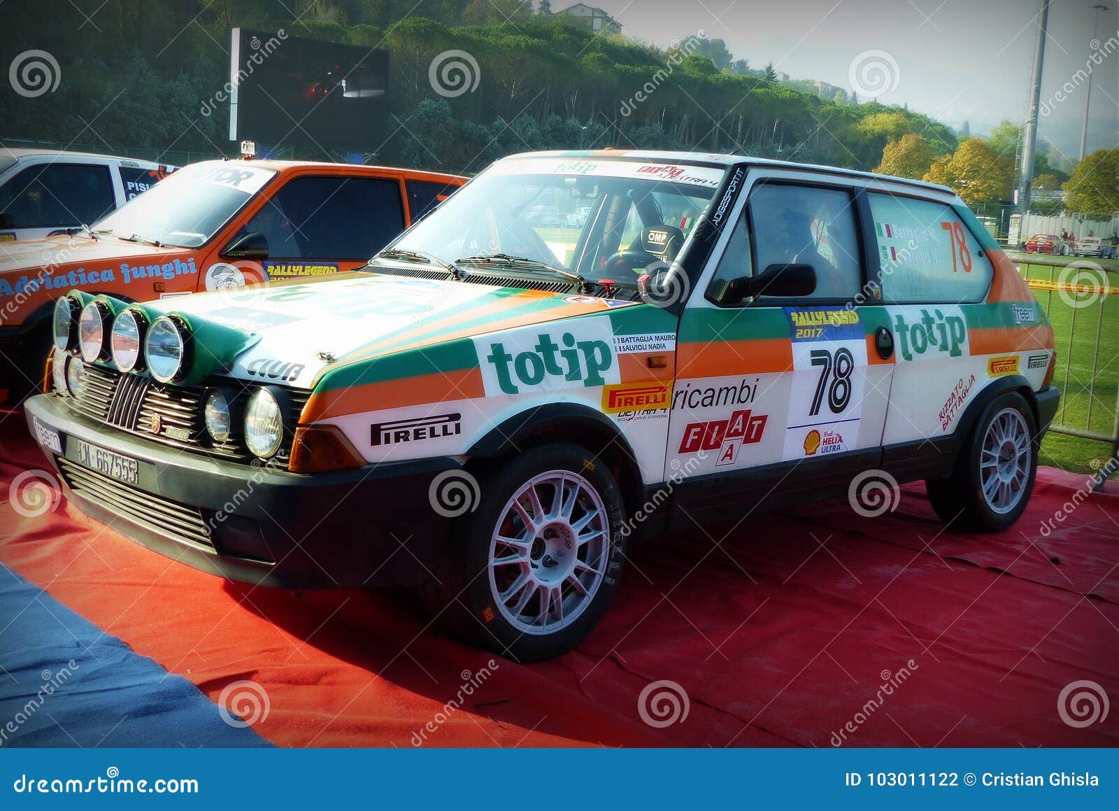 San Marino 21 October 17 Fiat Ritmo Abarth 130 At Rally The Legend Editorial Photography Image Of Citroen 02