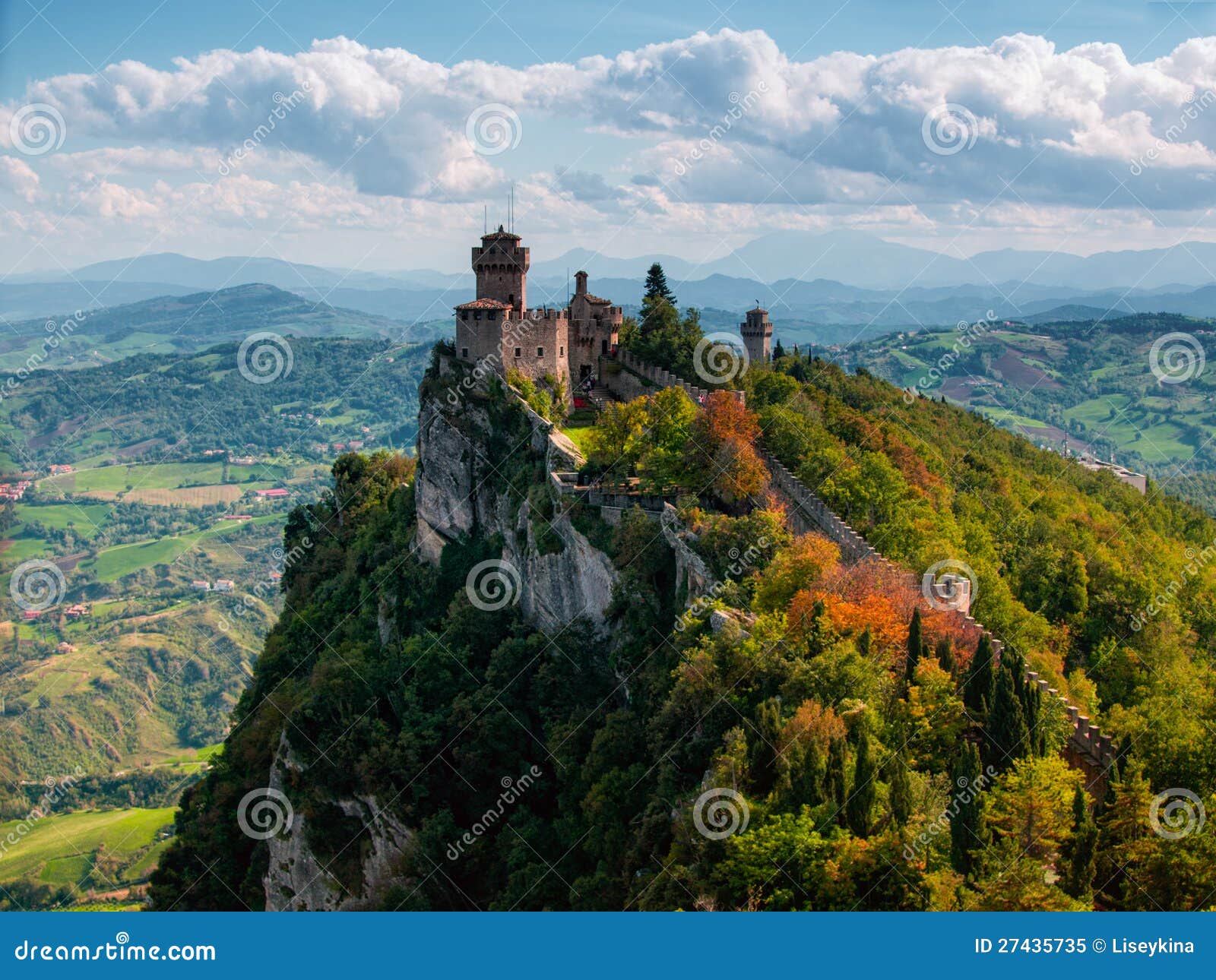 san marino tower. italy