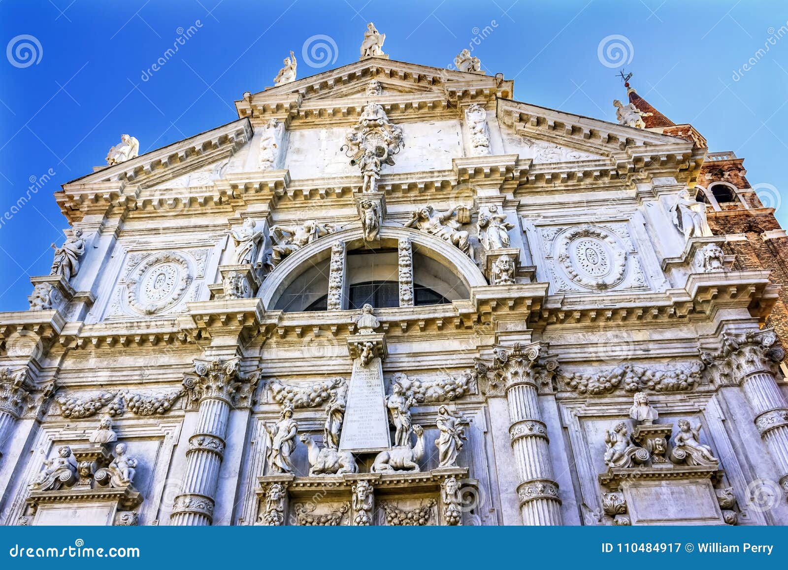 san moise profeta church baroque facade venice italy