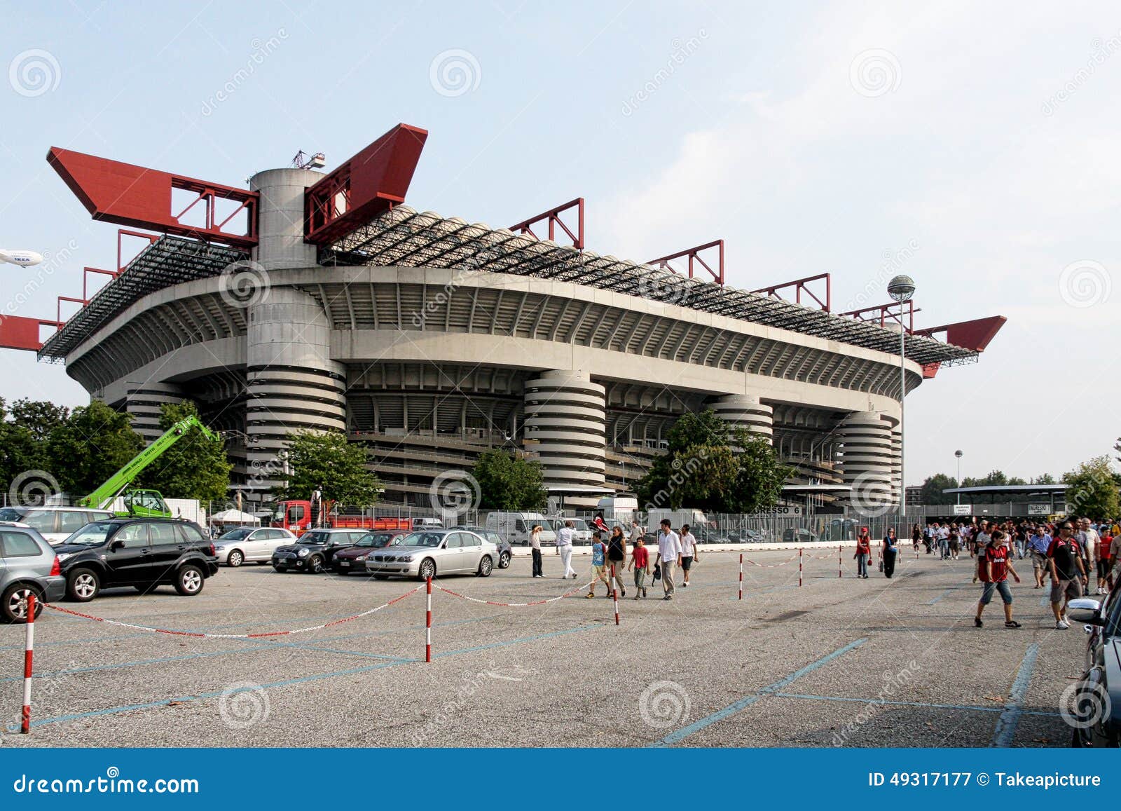 San Siro Stadium Gate editorial photography. Image of team - 24762377