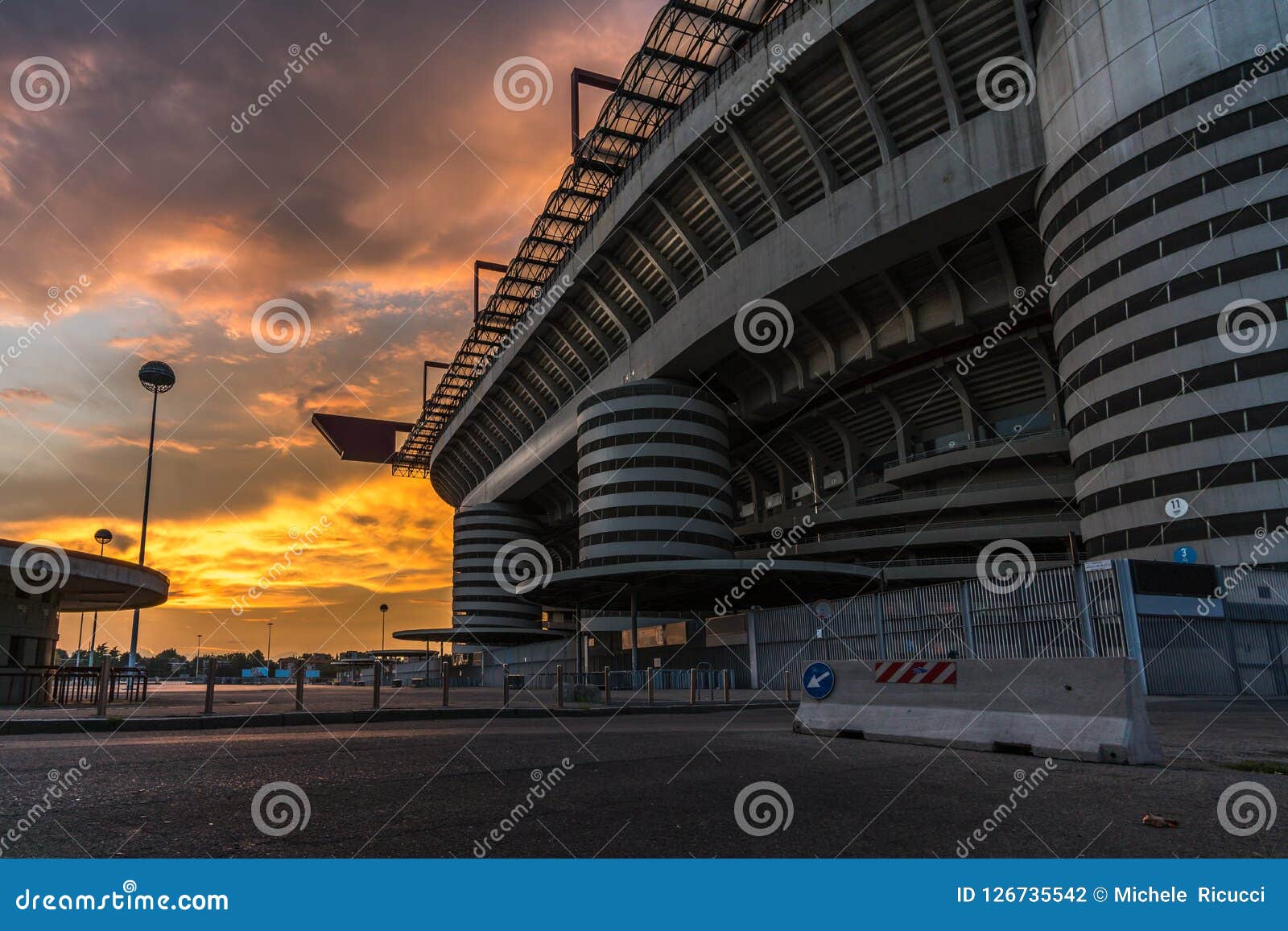 San Siro Stadium Gate editorial photography. Image of team - 24762377