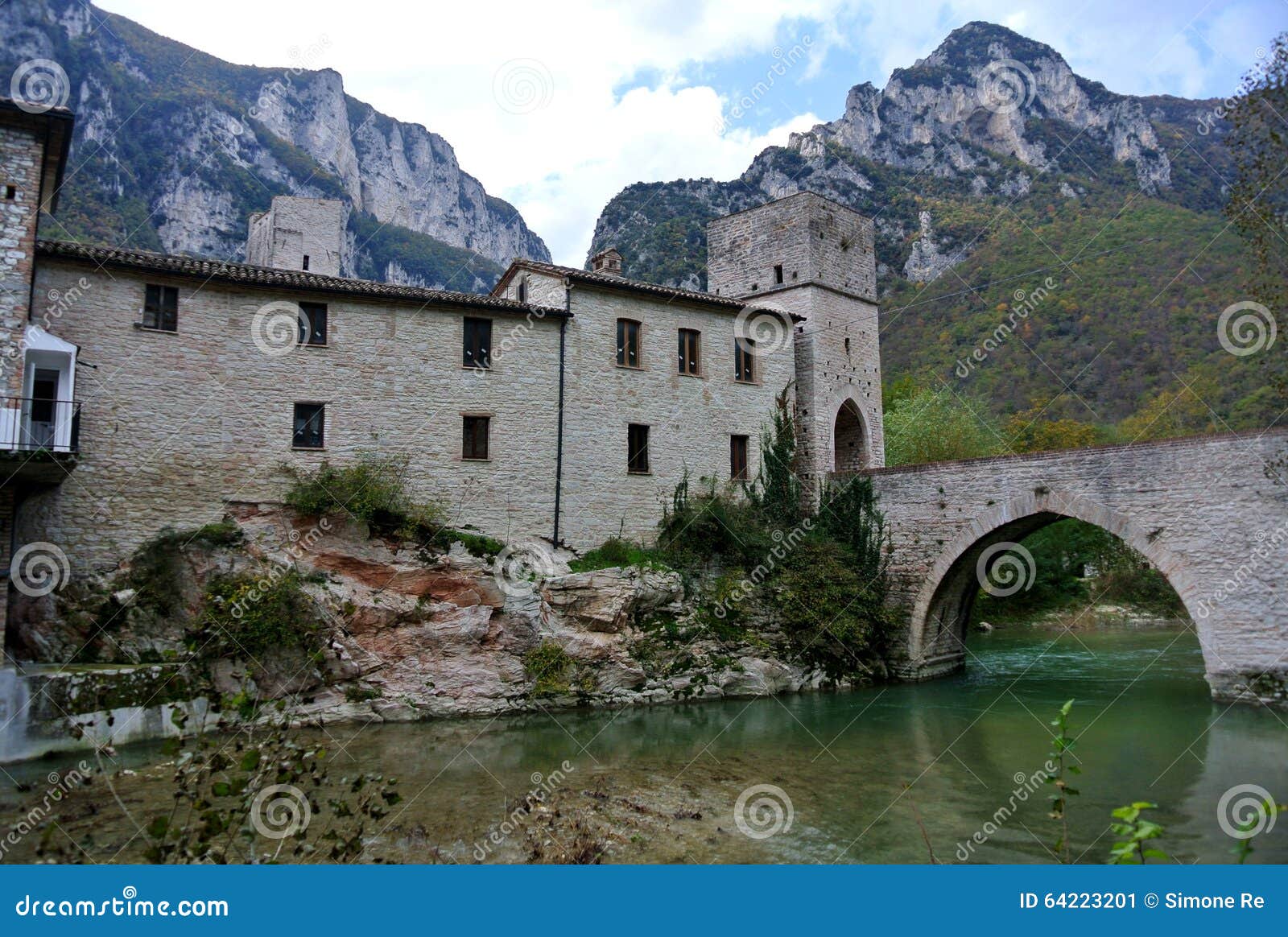 san vittore abbey, marche, genga, italy