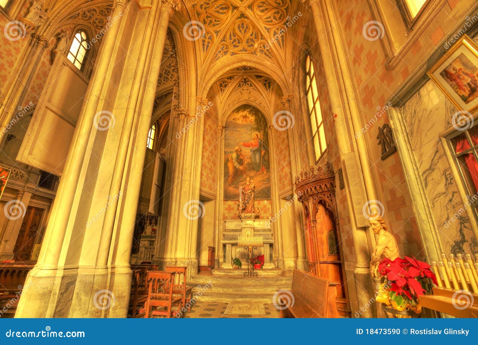 san vittore church interior.