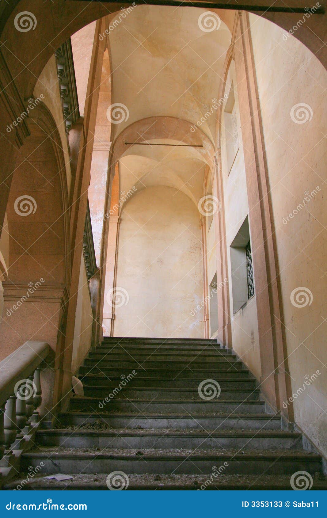 sanatorium stairway in sicily