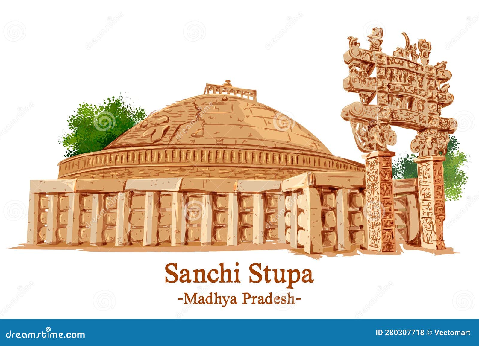 India  Madhya Pradesh  Sanchi  Stupa 1  305c  The Buddh  Flickr