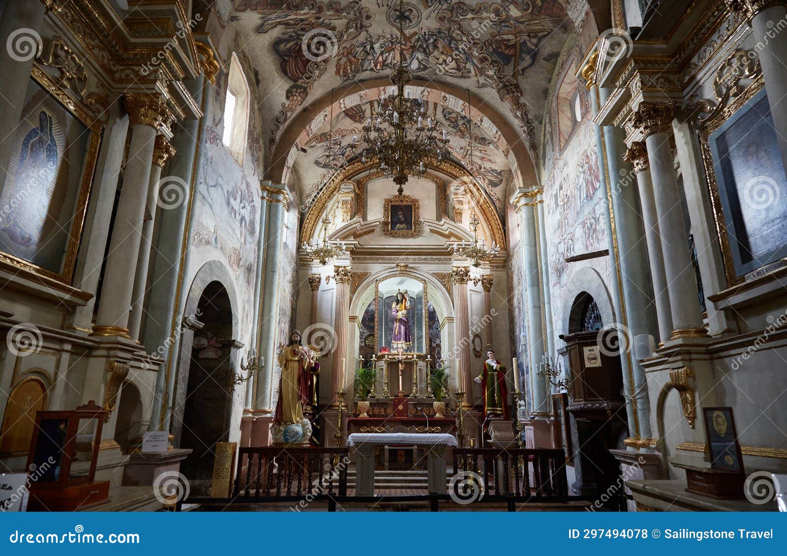the sanctuary of atotonilco near san miguel de allende is known for its stunning frescoes