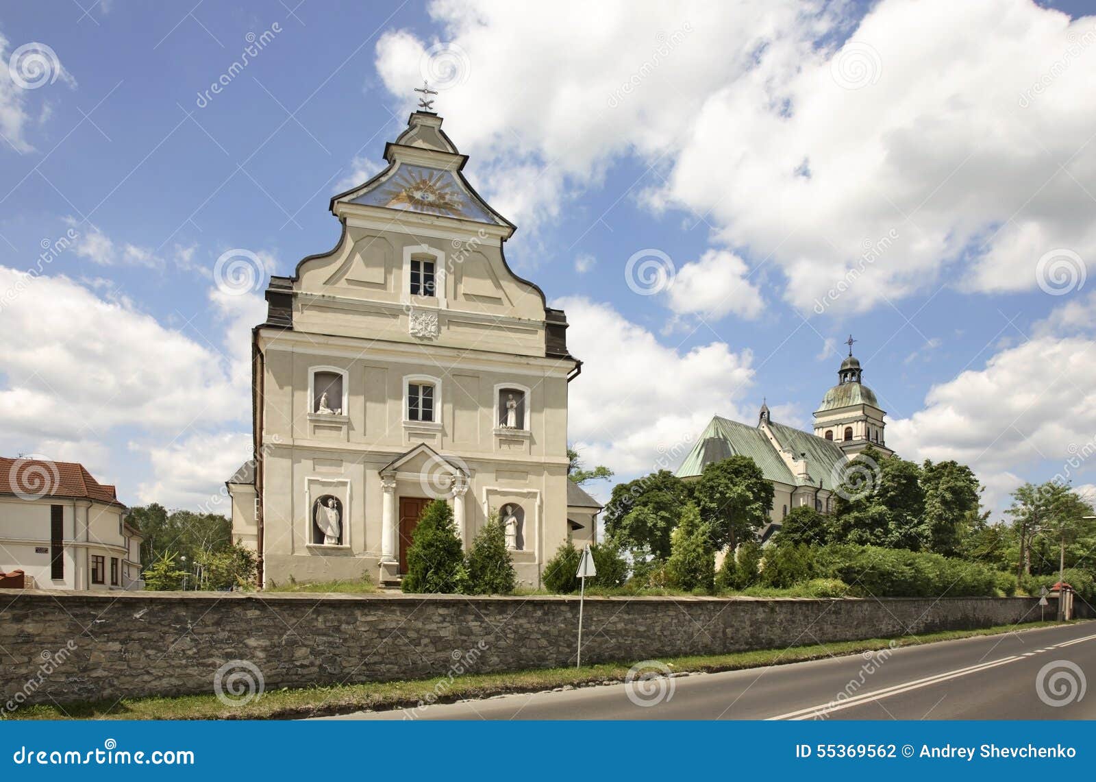 Sanctuary of Mary Magdalene in Bilgoraj. Poland Stock Photo Image of voivodeship, baroque