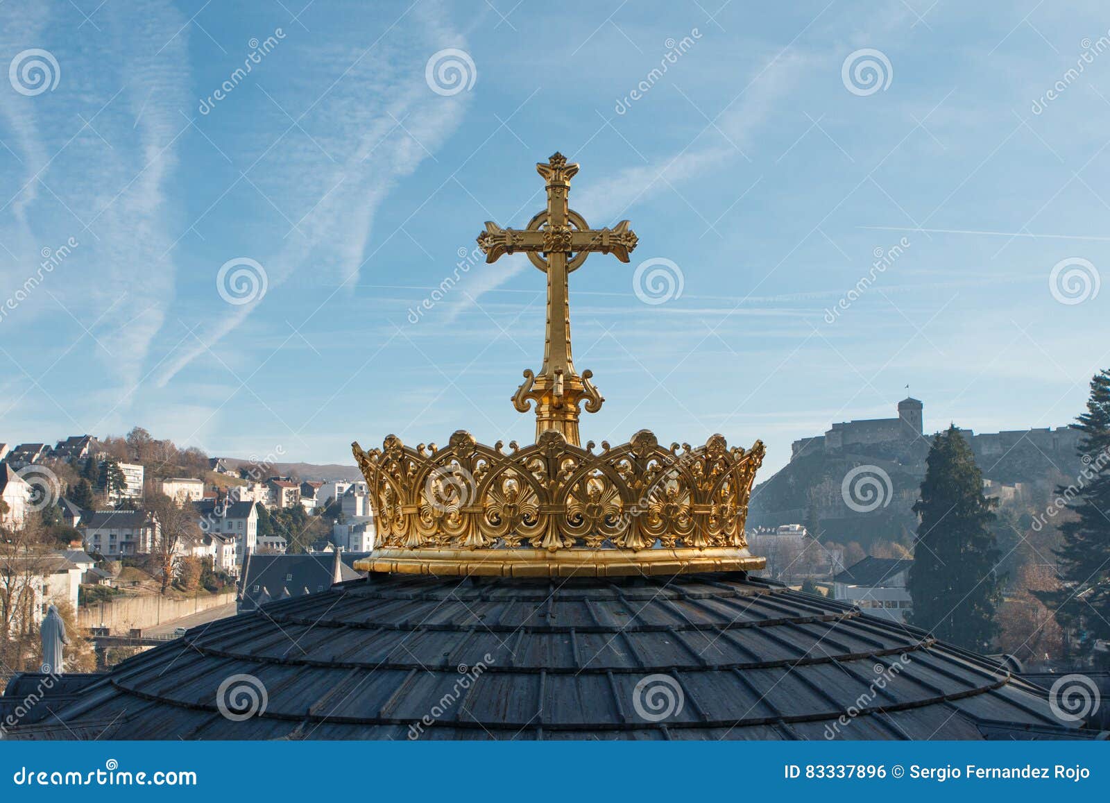 Sanctuary of Our Lady of Lourdes. Stock Photo - Image of rood, rear ...