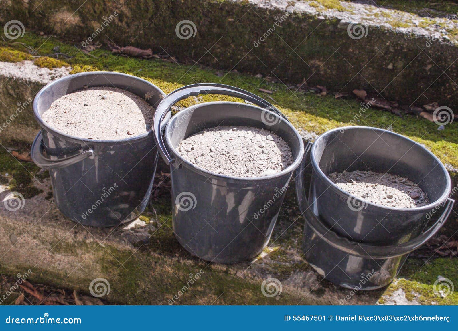 Sand buckets stock image. Image of yellow, bucket, buckets 55467501