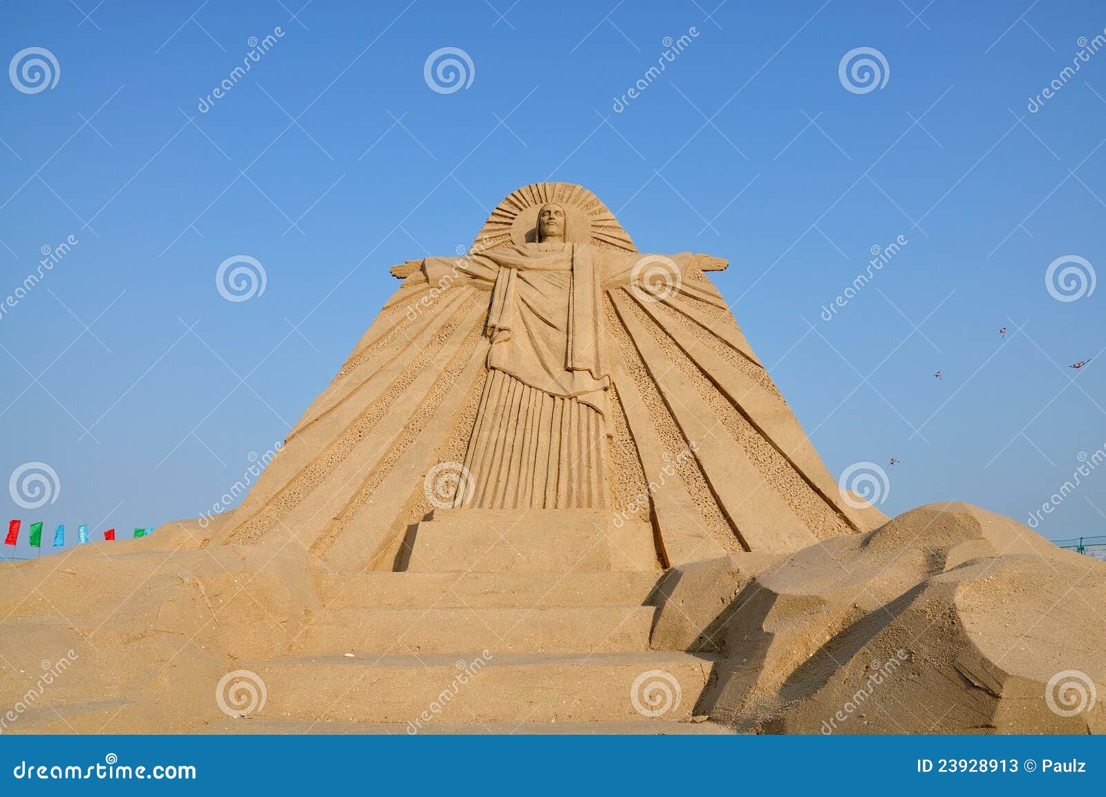 Sand carving stock image. Image of christian, statue - 23928913