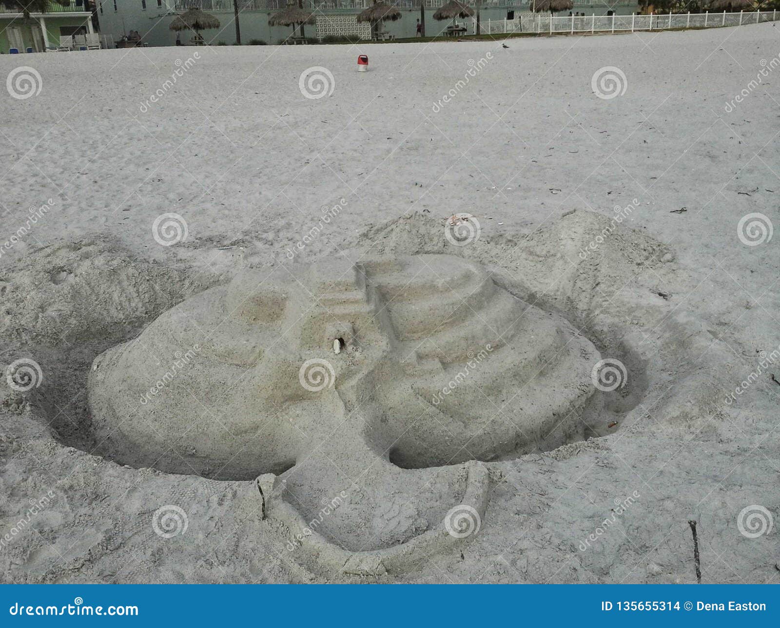 Sand castle stock photo. Image of sand, castle, clearwater 135655314
