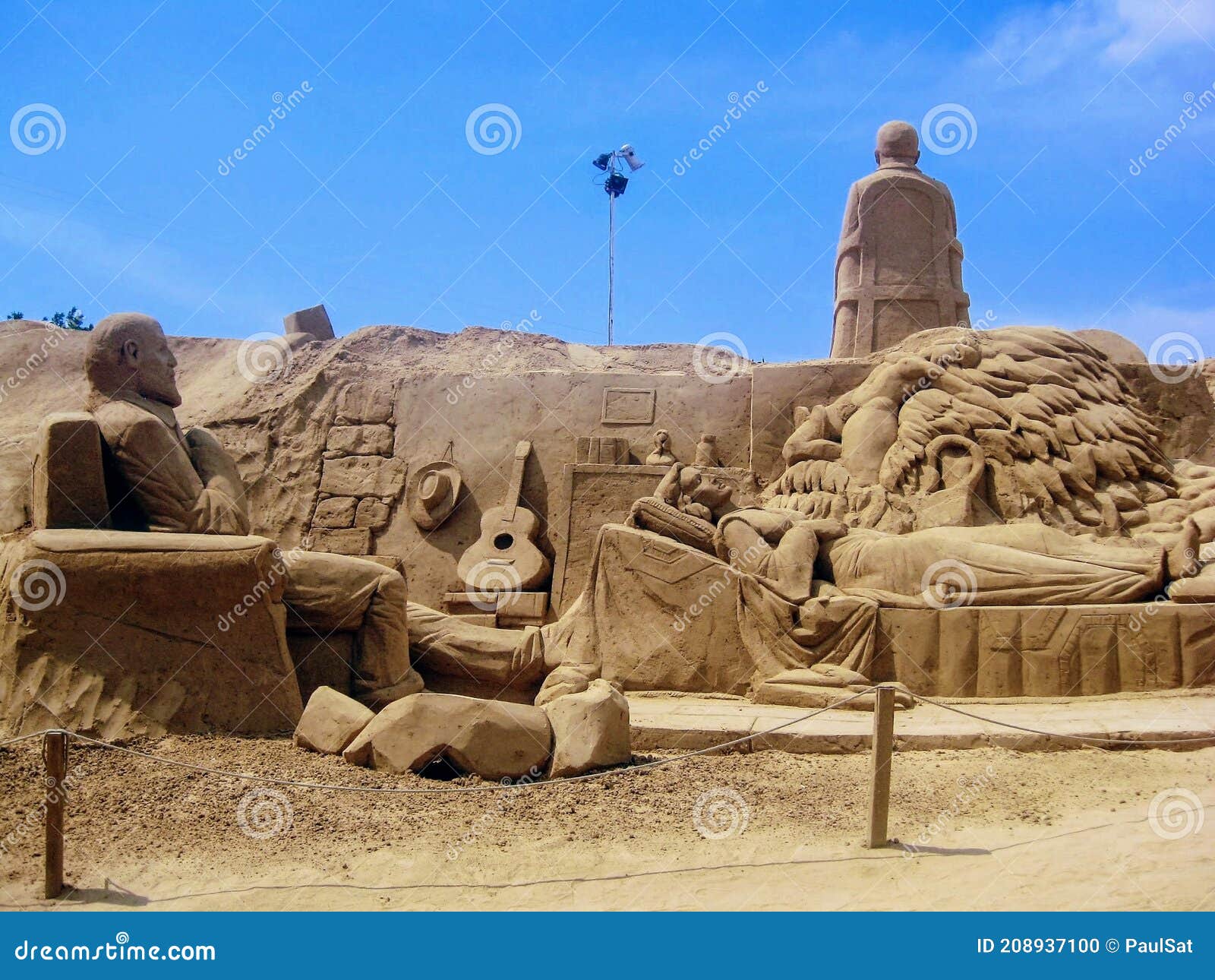 The Sand City. International Sand Sculpture Festival FIESA at the Pera ...