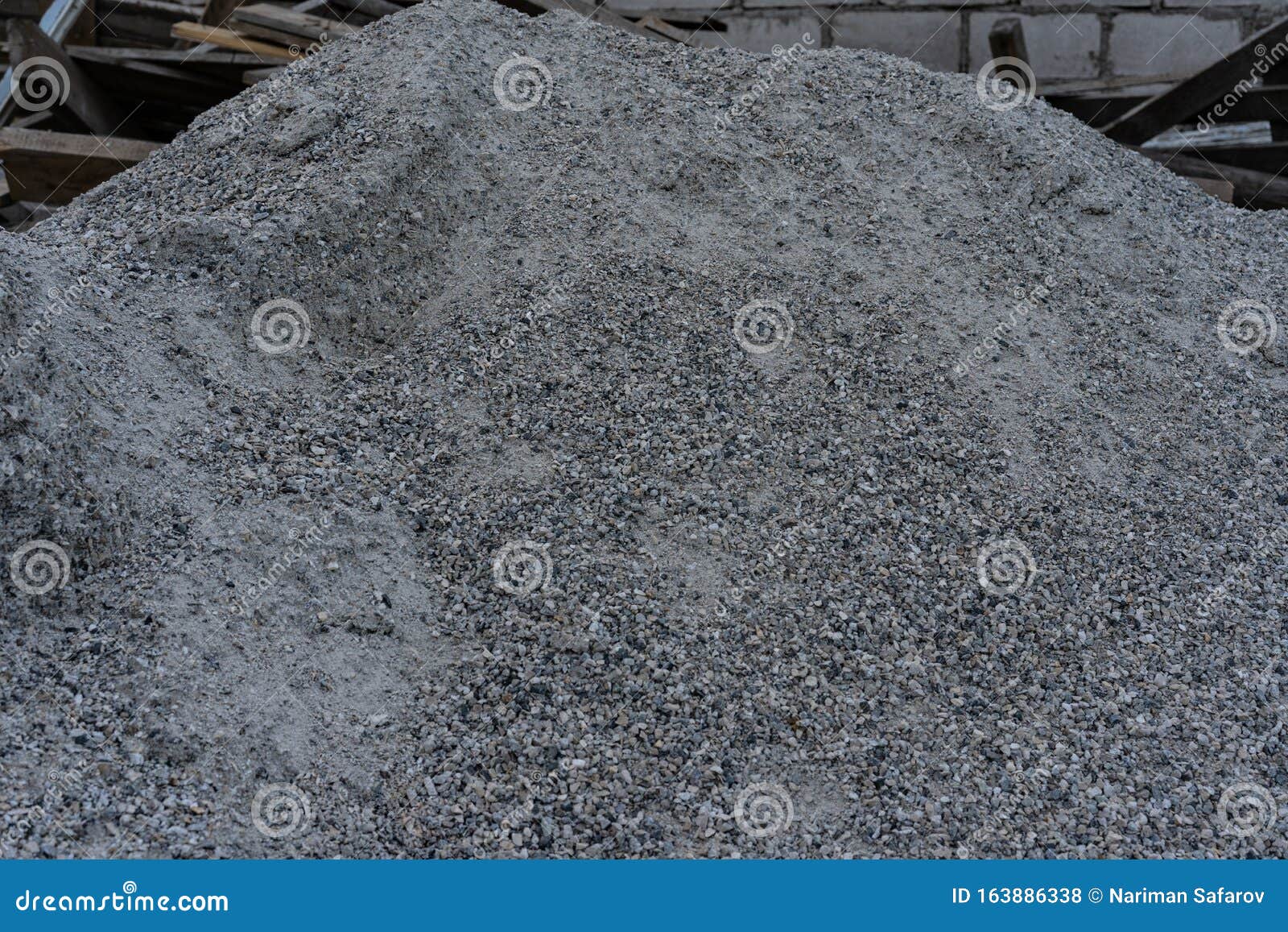 Sand and Crushed Stone for Building Construction Stock Photo Image of