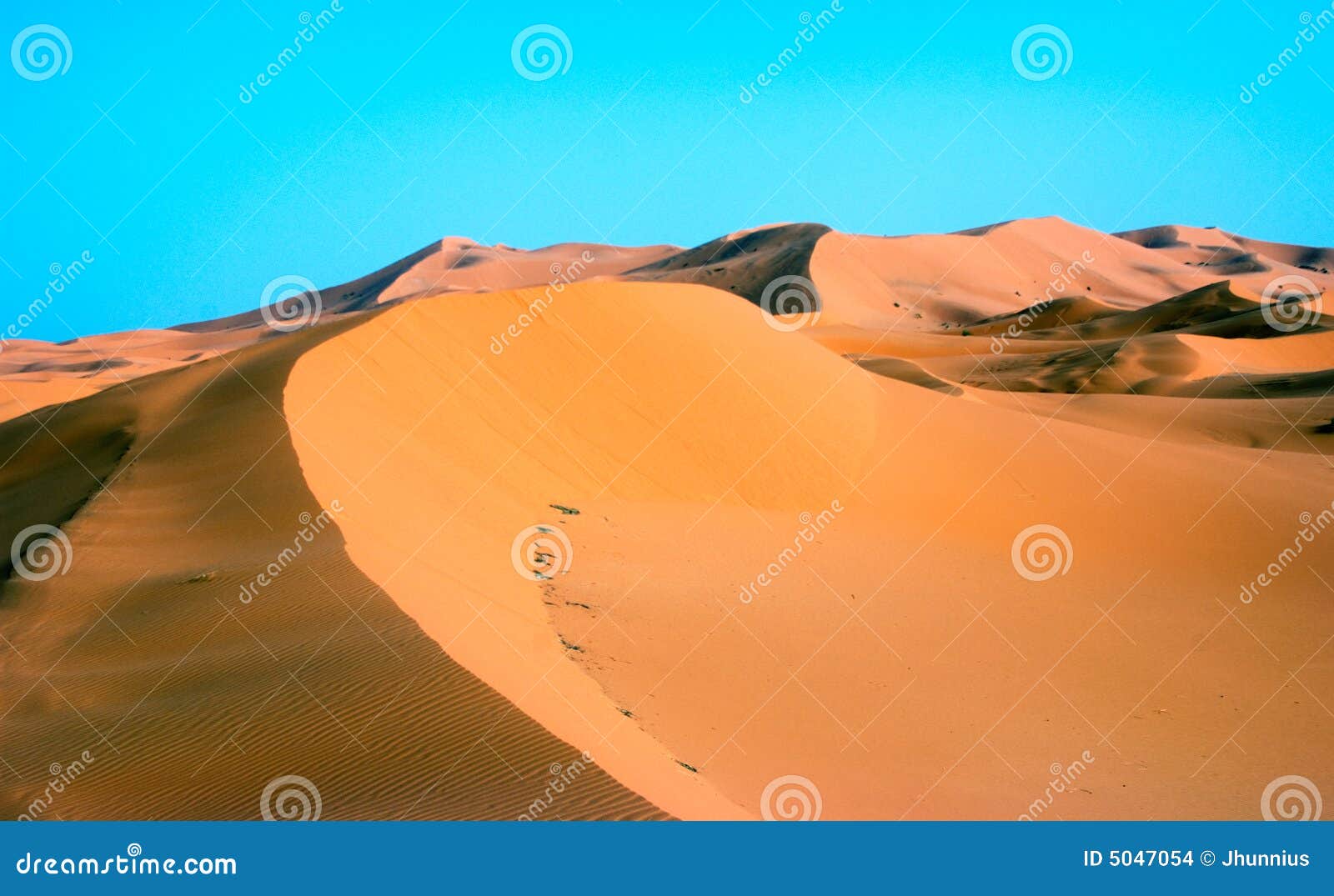 sand dune at erg chebbi in morocco