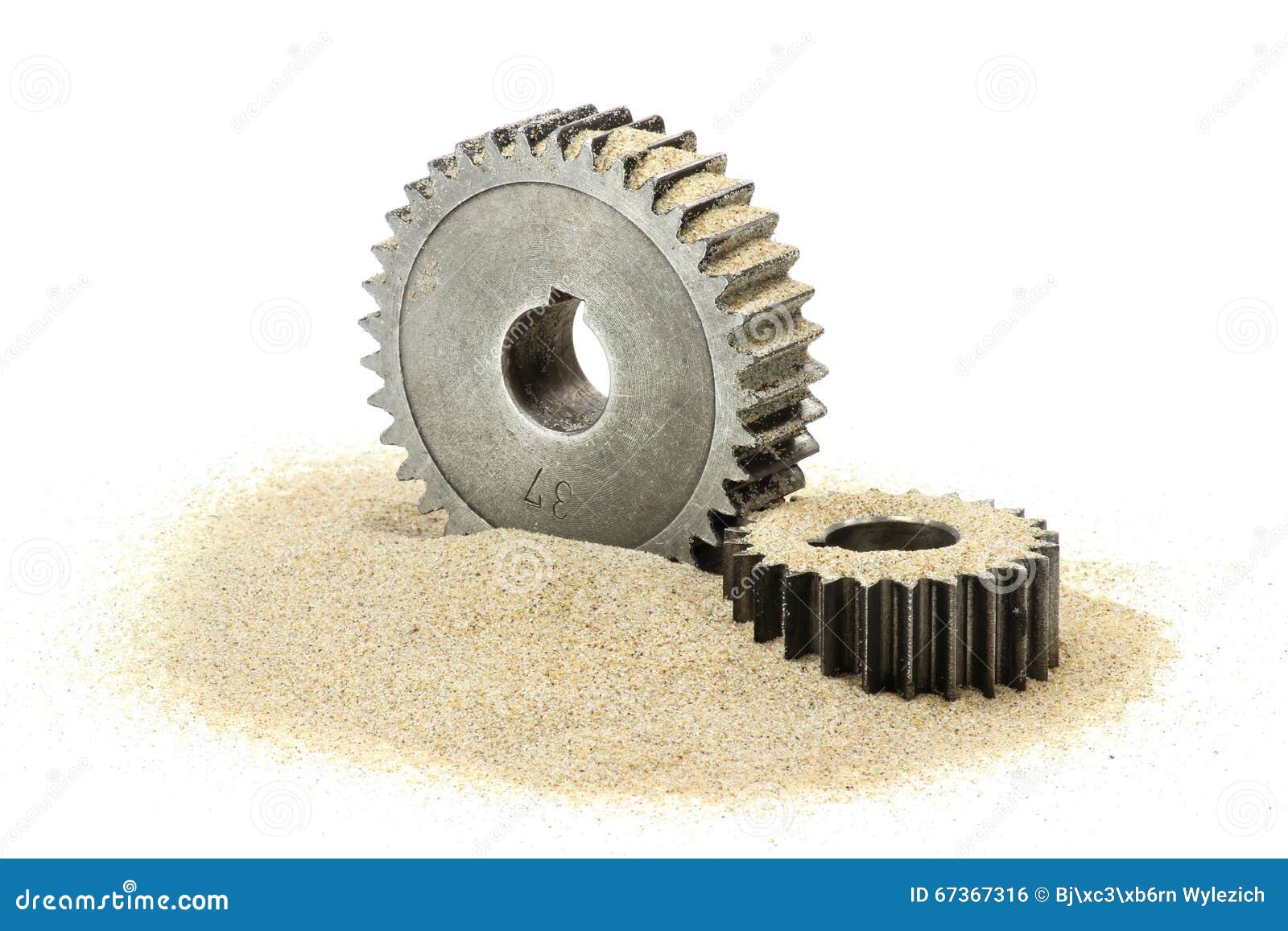 Sand in the gears stock photo. Image of mechanics, gearing 67367316