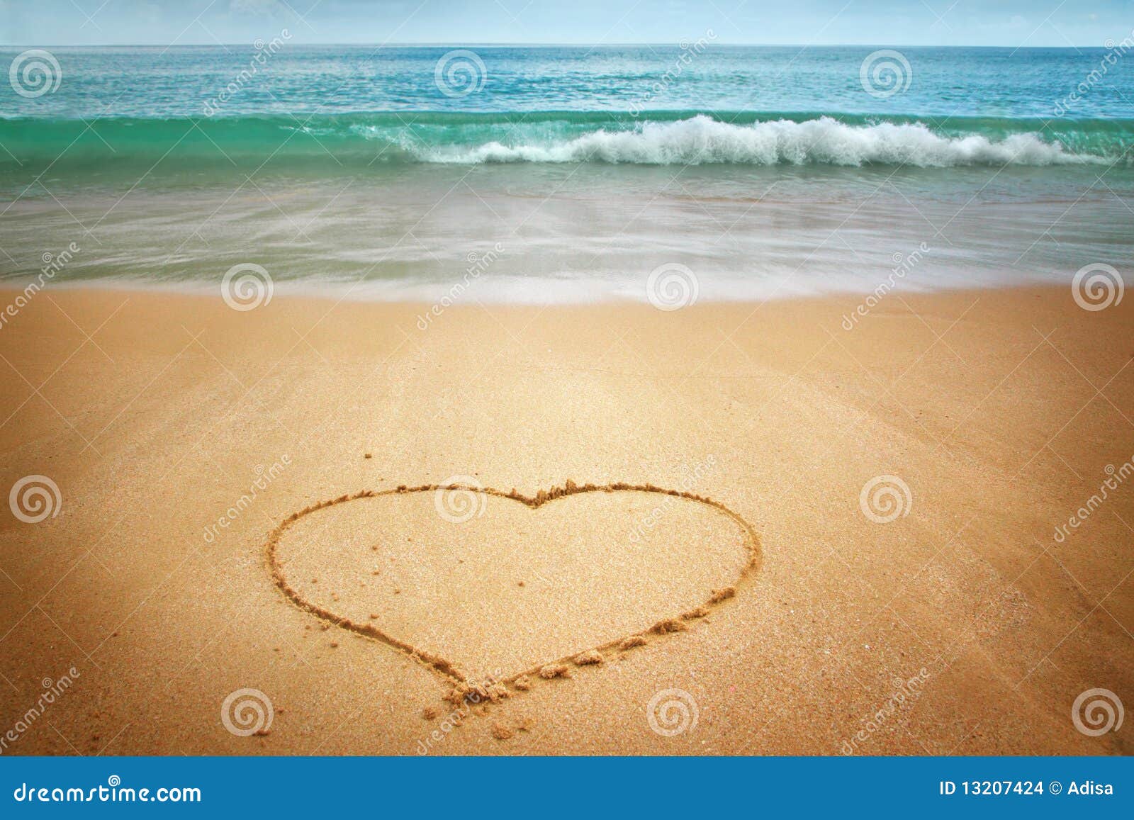 Sand heart stock photo. Image of horizon, coast, sandy 13207424