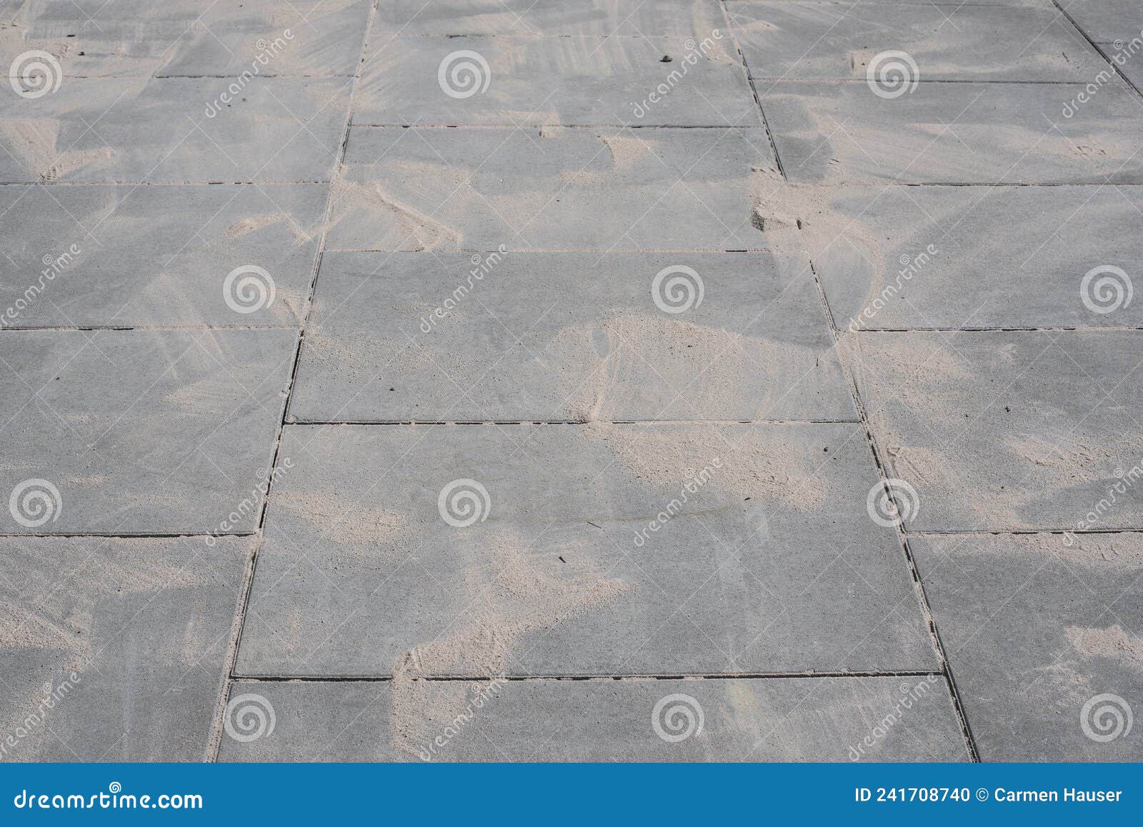 Sand Lying on Paving Plates for Filling Stock Photo Image of sand