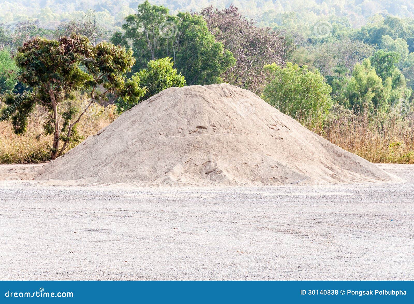 Sand mound stock photo. Image of equipment, gray, mineral 30140838