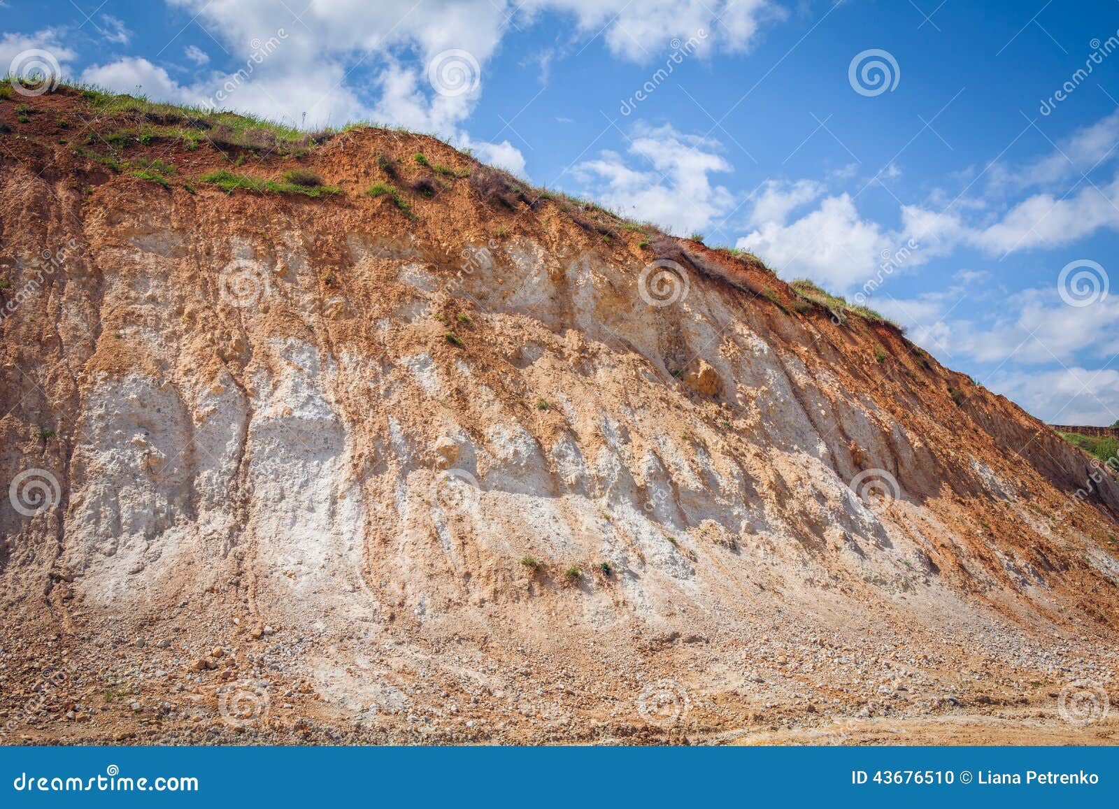 Sand pit. stock photo. Image of hard, mineral, formation 43676510