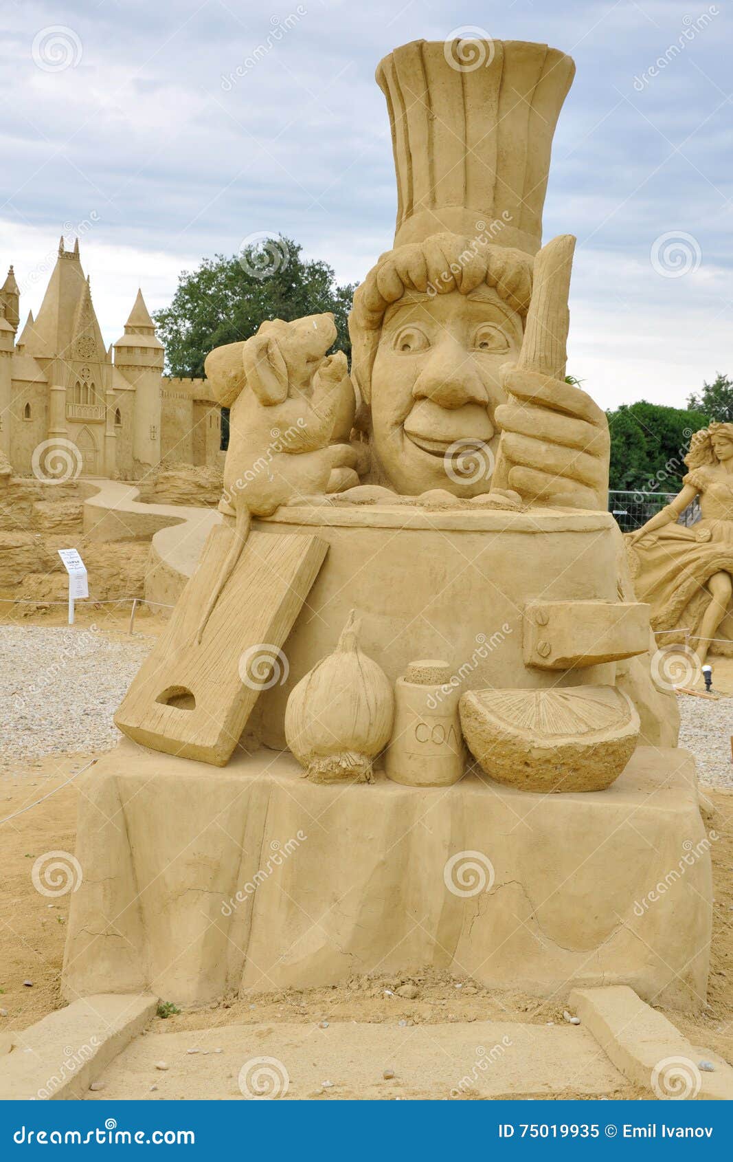 Sand Sculpture of Ratatouille Movie Editorial Image - Image of ...