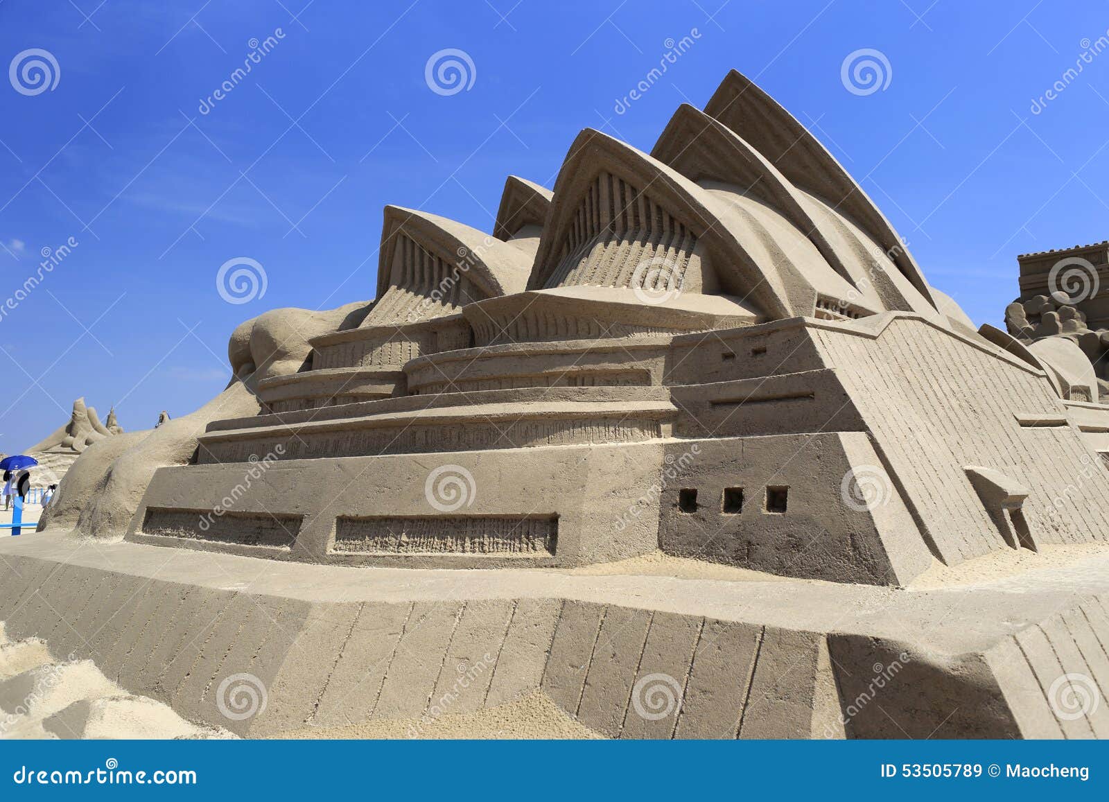 Sand Sculpture of Sydney Opera House Editorial Stock Image Image of