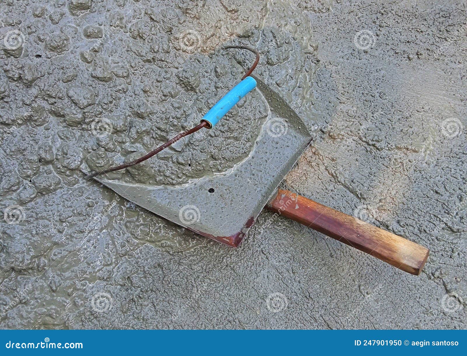 Sand Shovels are Usually Used To Carry Sand Material Stock Photo