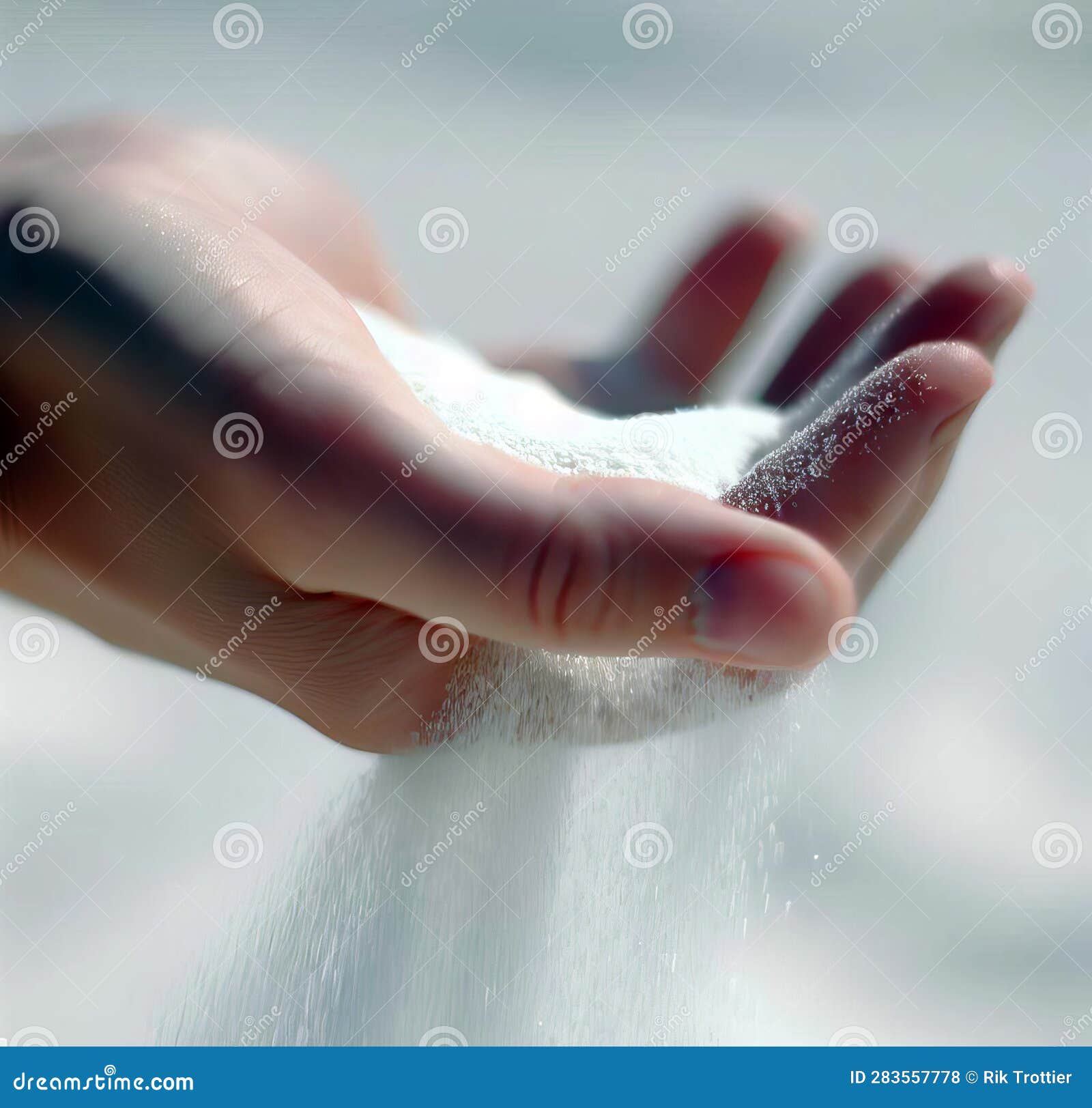 Sand Slips through Your Fingers. Stock Illustration Illustration of