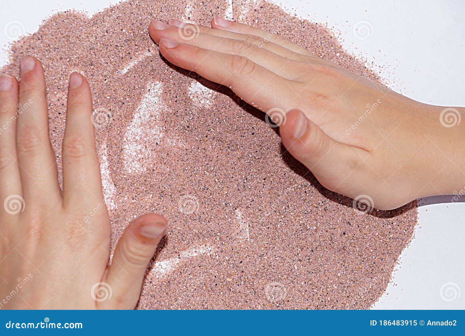 pink sand table