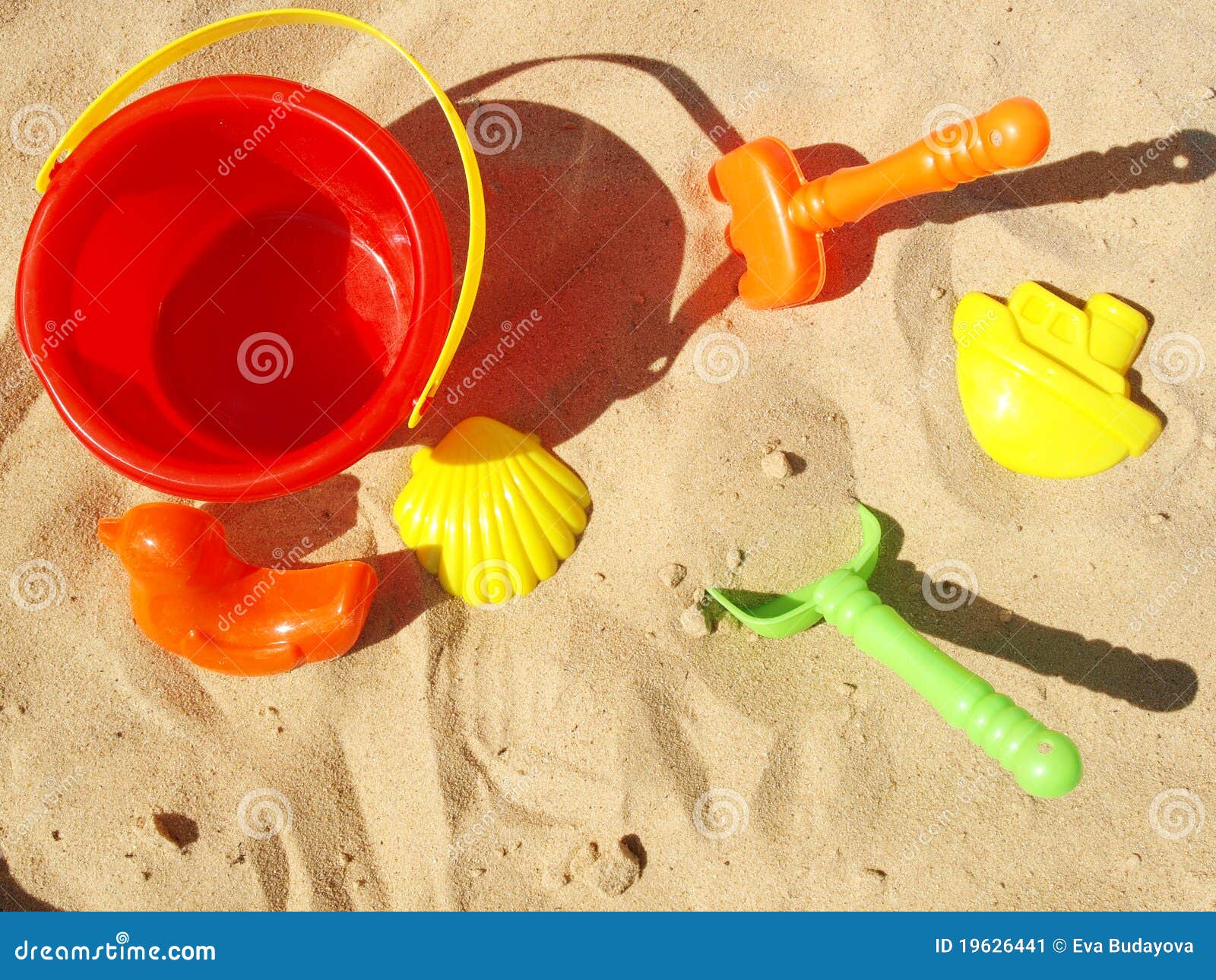 Sand and toys stock image. Image of holiday, child, children 19626441