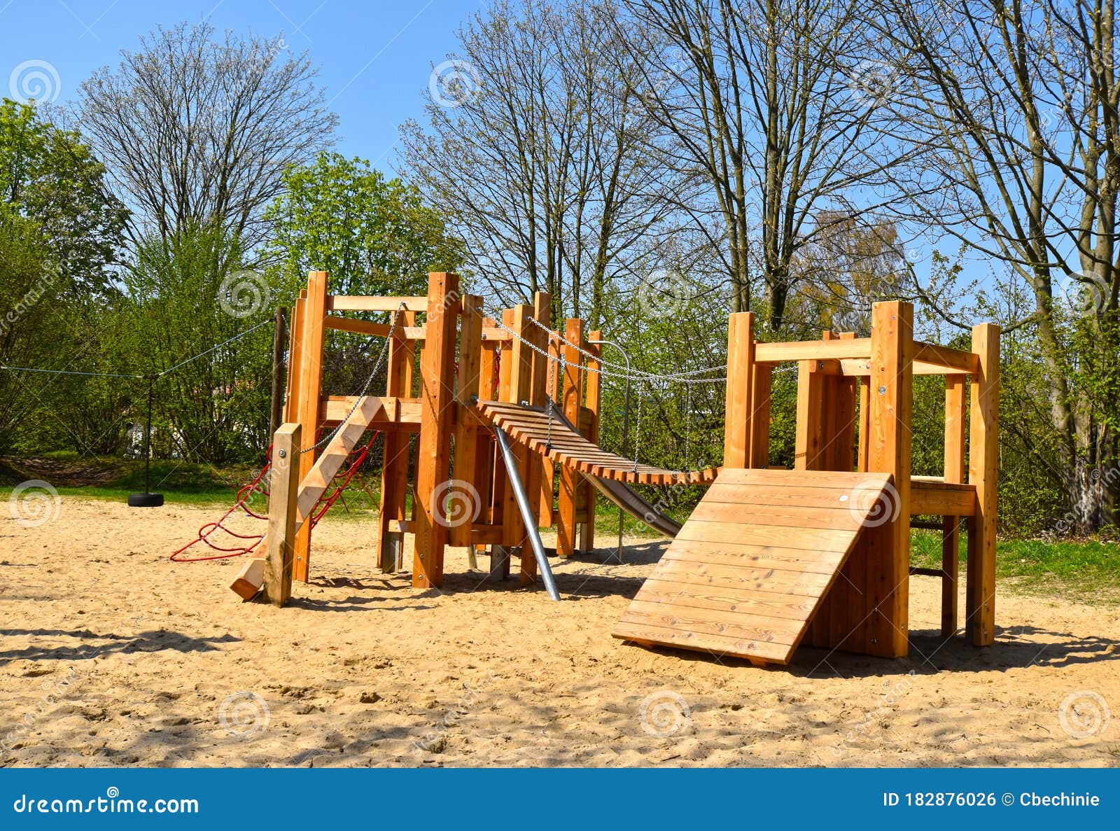 wooden playground equipment