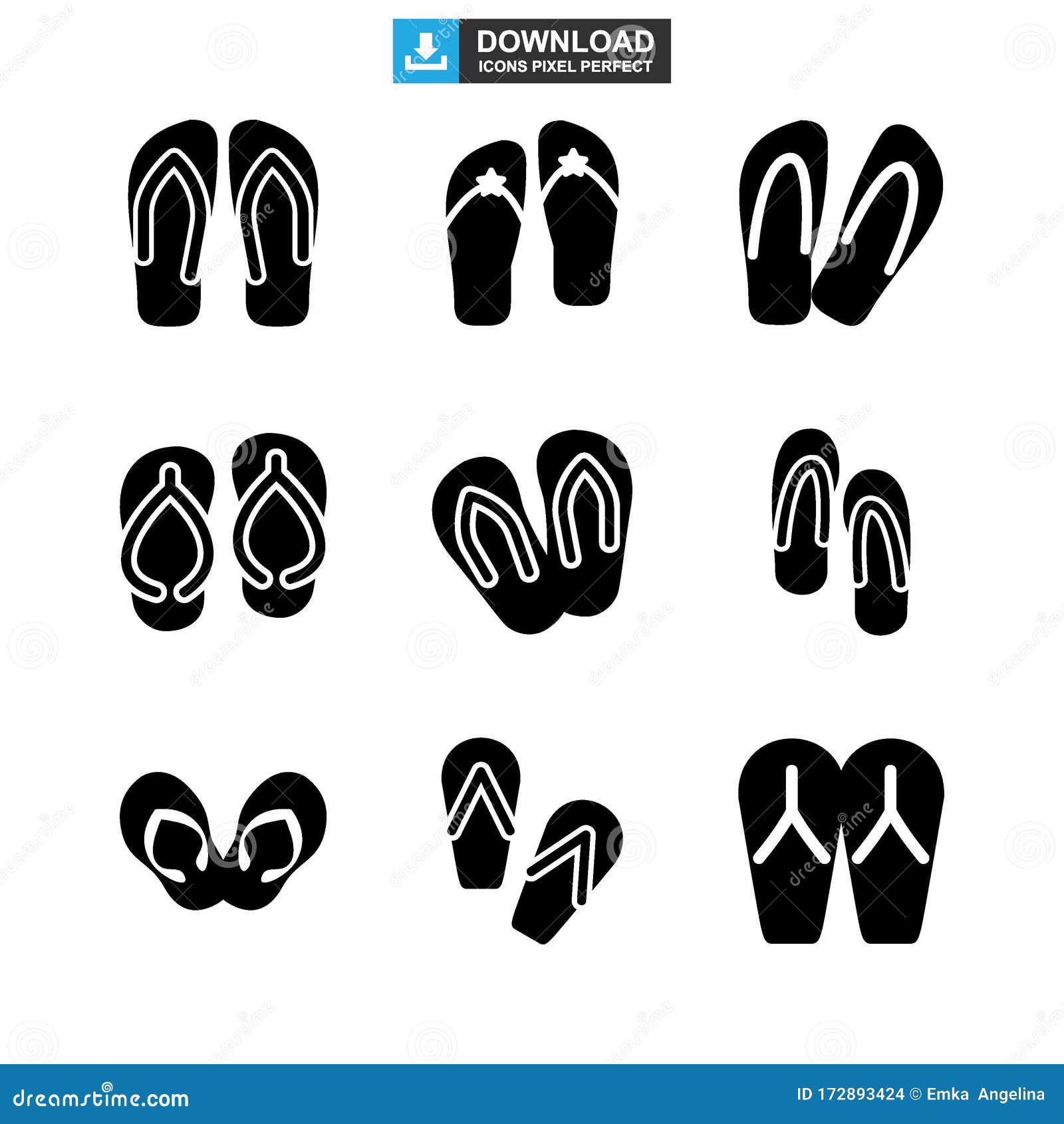 Sandal Icon or Logo Isolated Sign Symbol Vector Illustration Stock ...