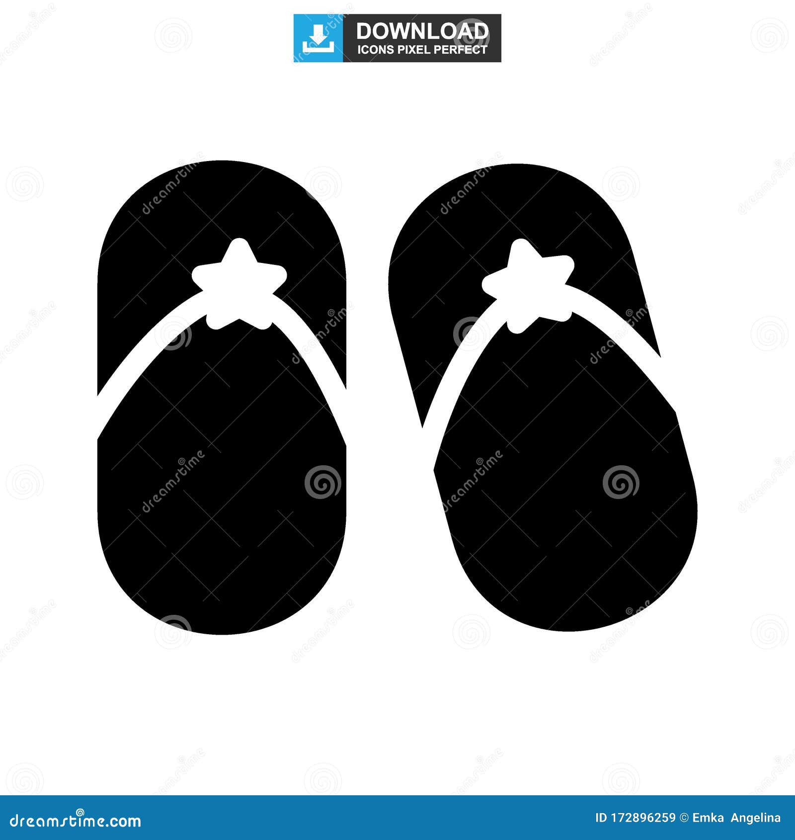 Sandal Icon or Logo Isolated Sign Symbol Vector Illustration Stock ...