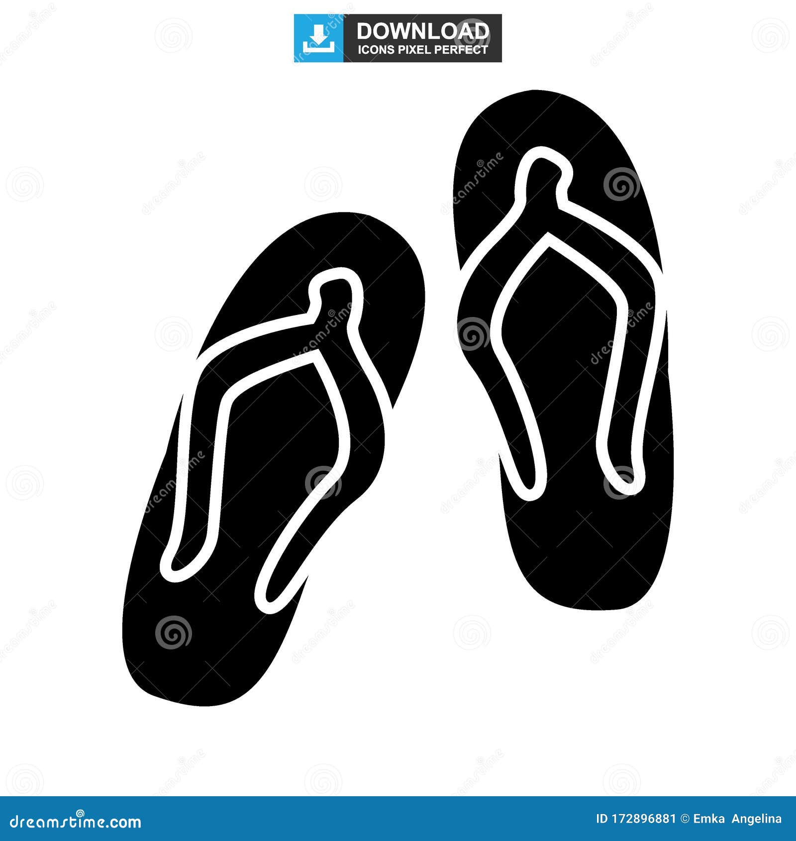 Sandal Icon or Logo Isolated Sign Symbol Vector Illustration Stock ...